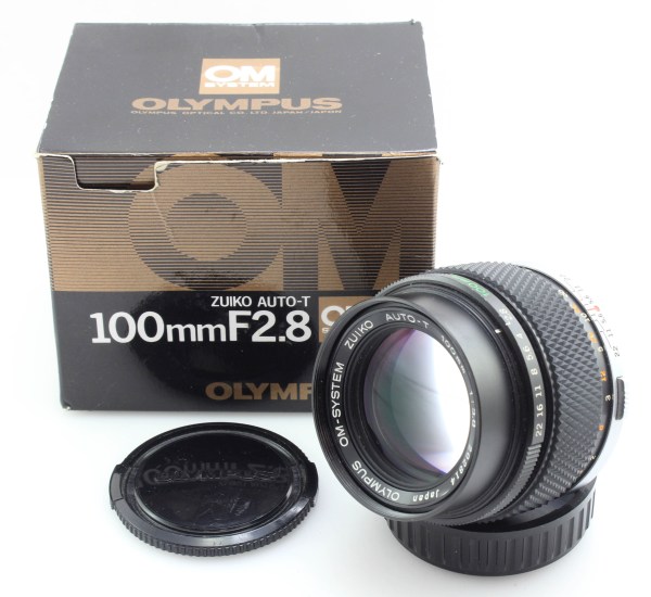 Olympus OM Zuiko 100mm F/2.8 Auto-T Telephoto Prime Lens - OM Mount - Excellent Condition