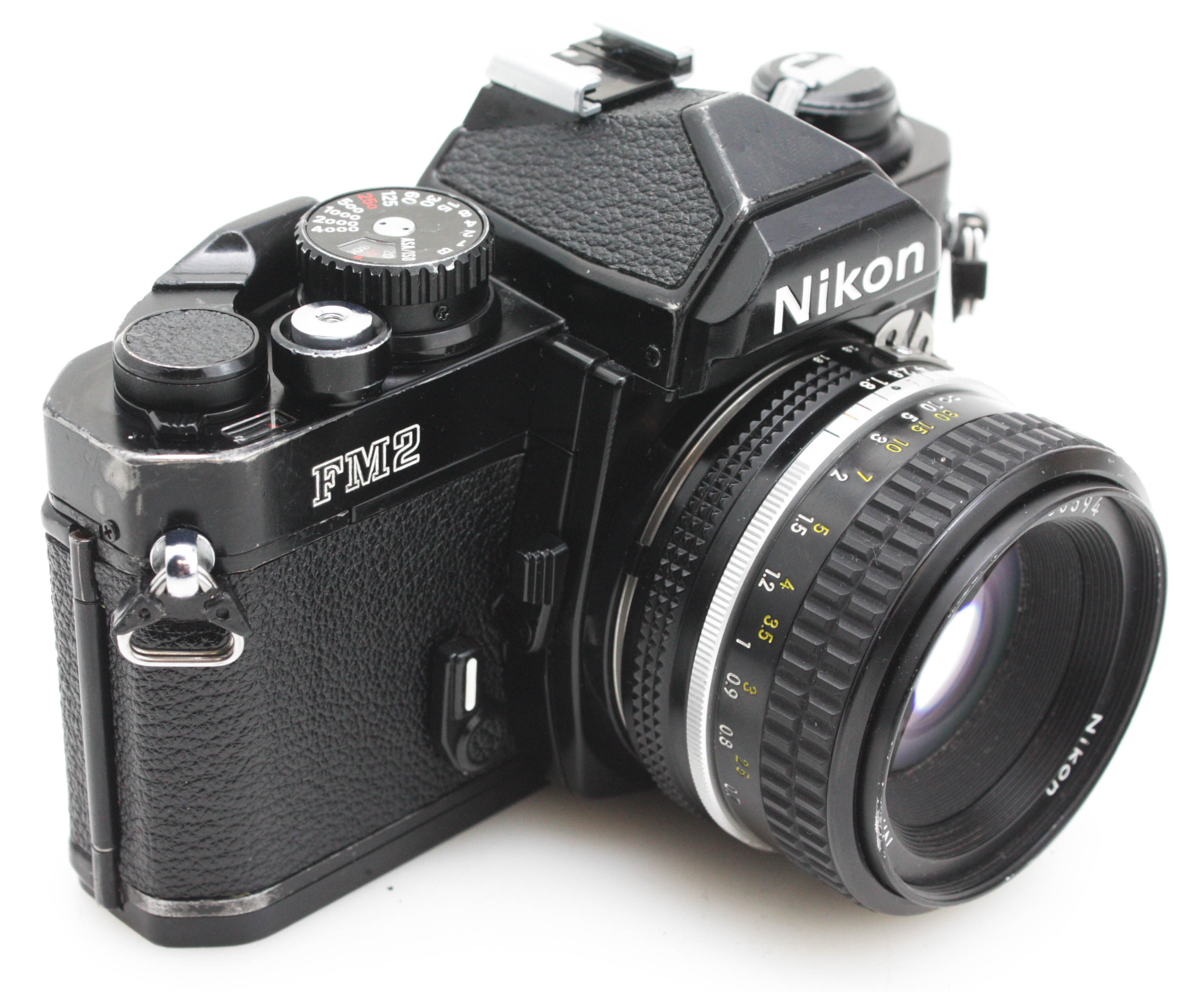 Nikon FM2n 35mm Black Film Camera + Nikkor 50mm F/1.8 AI Lens - Image 2