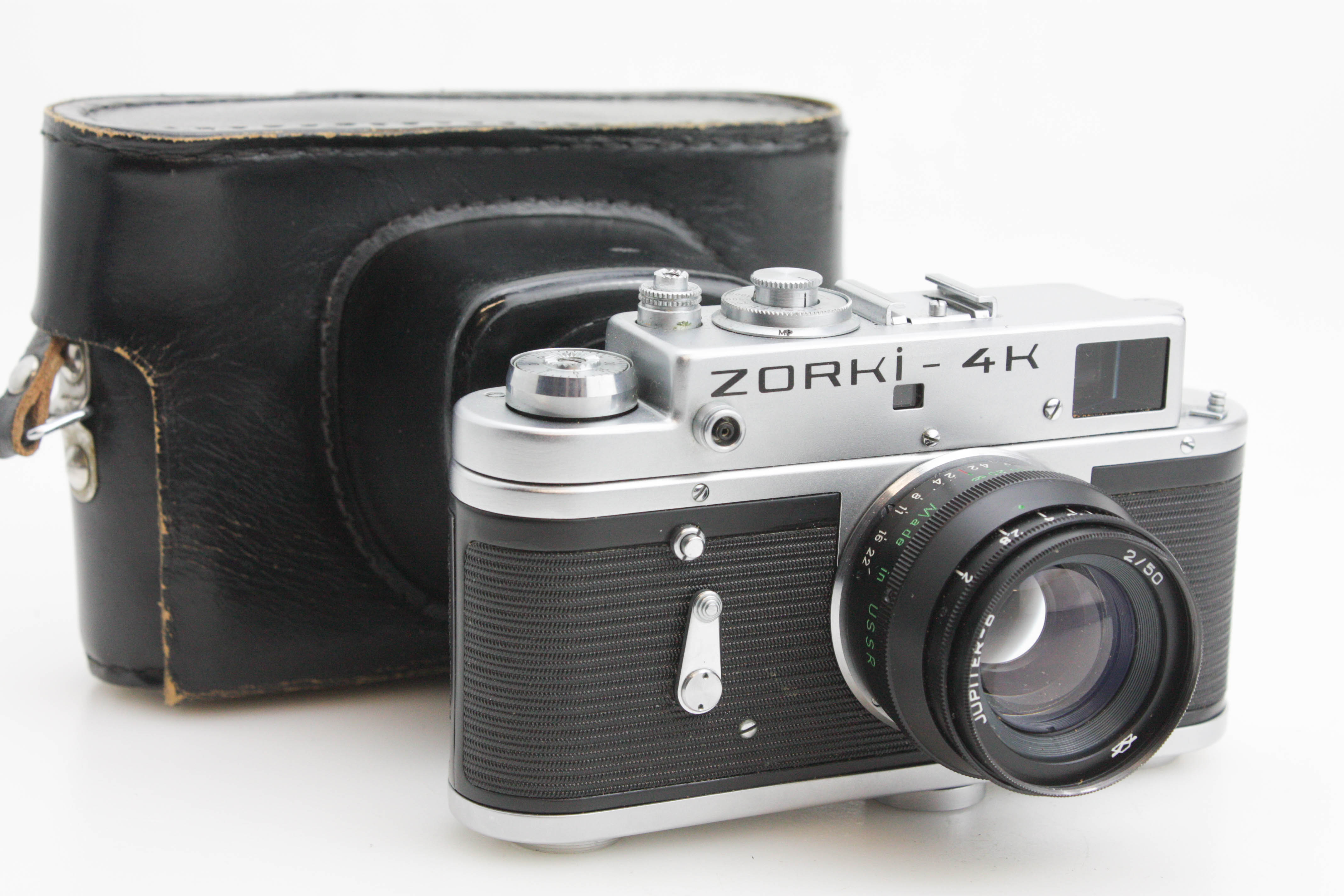 Zorki 4k 35mm Rangefinder Camera w/ Jupiter 8 50mm F2 L39 Lens - Excellent condition