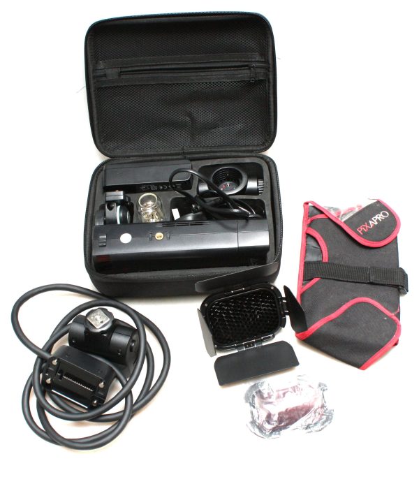 Pixapro Pika200Pro Pocket Flash Unit Portable Studio Lighting W/ accessories - Bare bulb Included