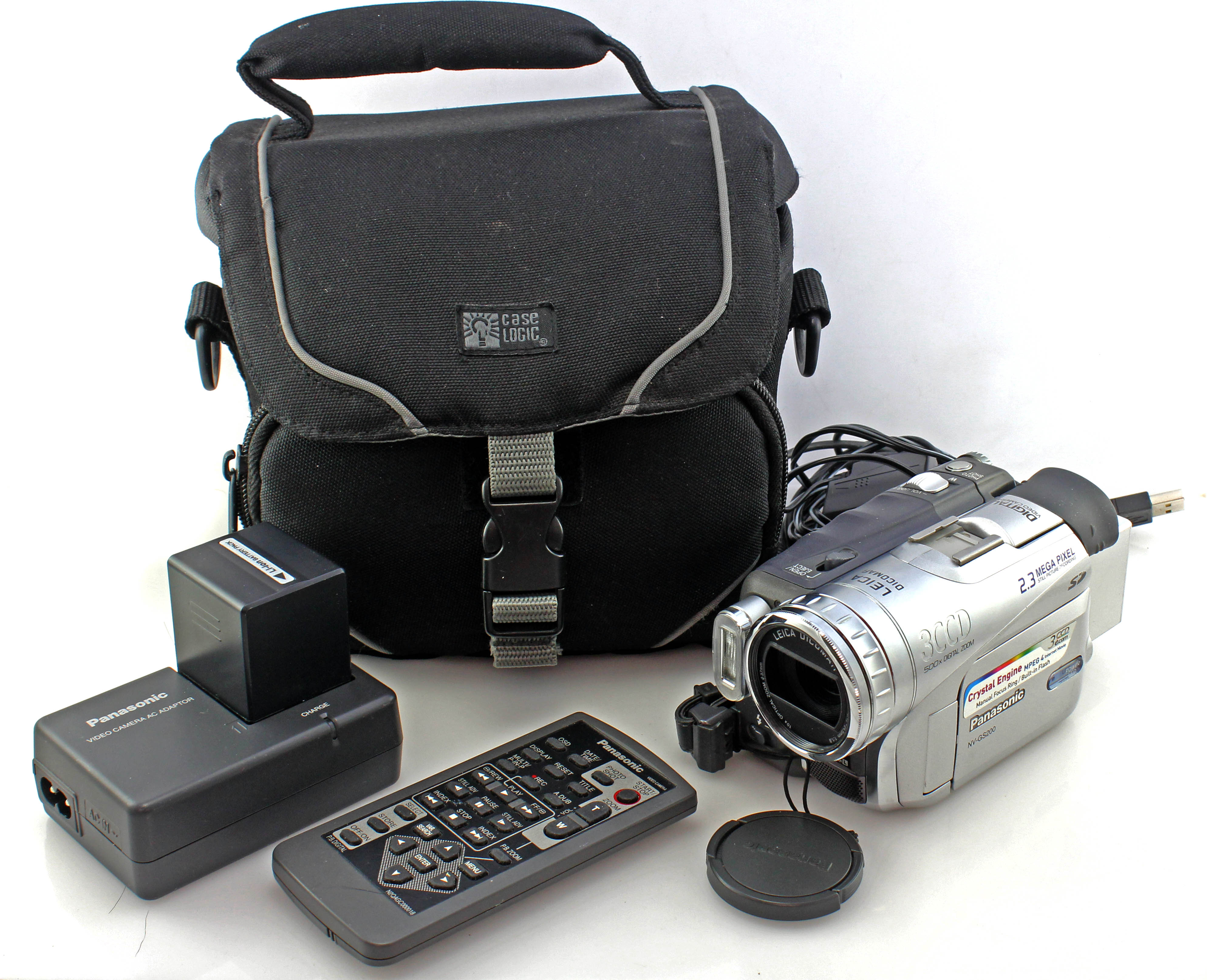 Panasonic NV-GS200 Mini DV / SD Digital Format Movie Video Camera Camcorder - w/ case - Image 2