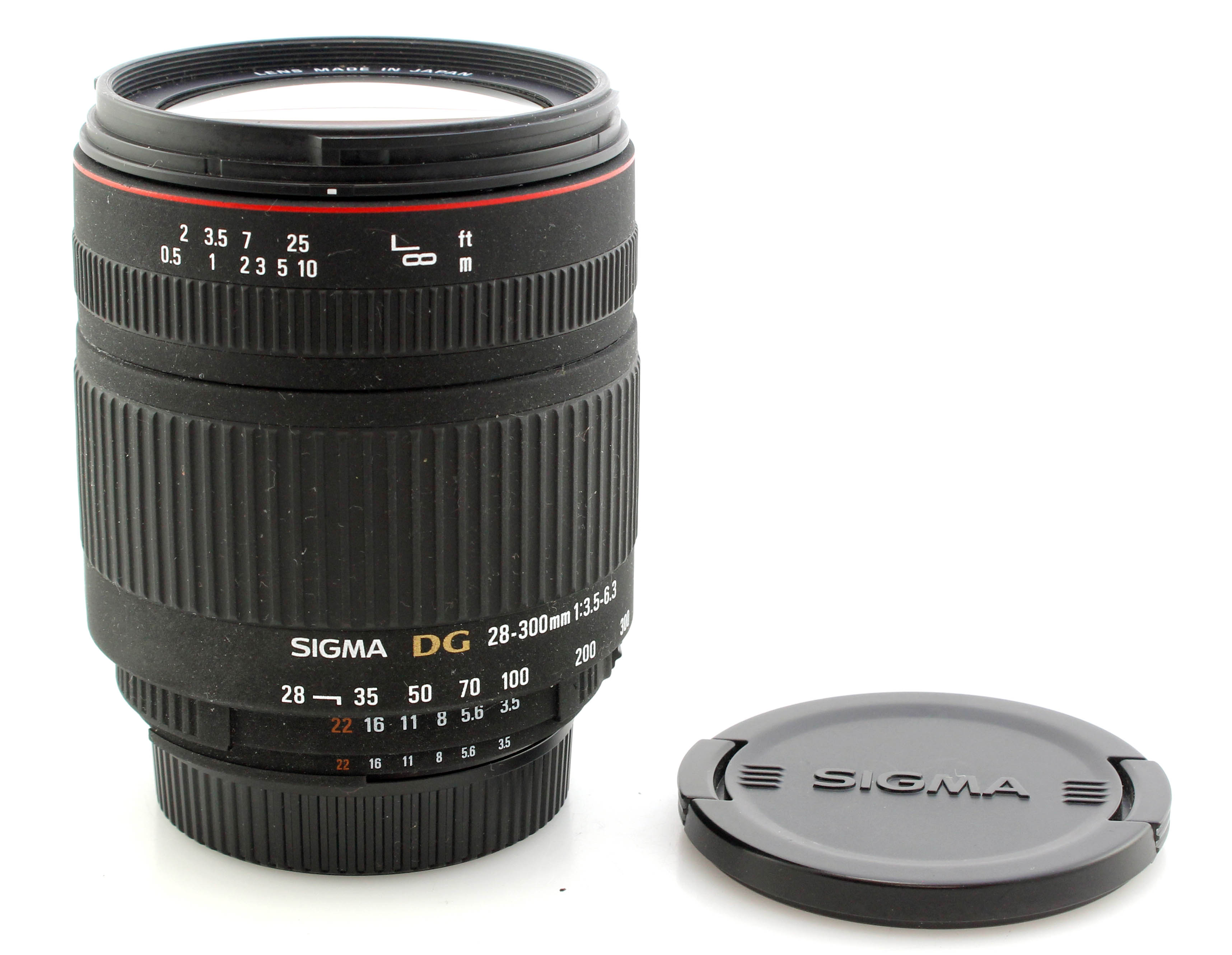 Sigma AF 28-300mm f3.5-6.3 DG Zoom Lens - Nikon NAF full frame mount