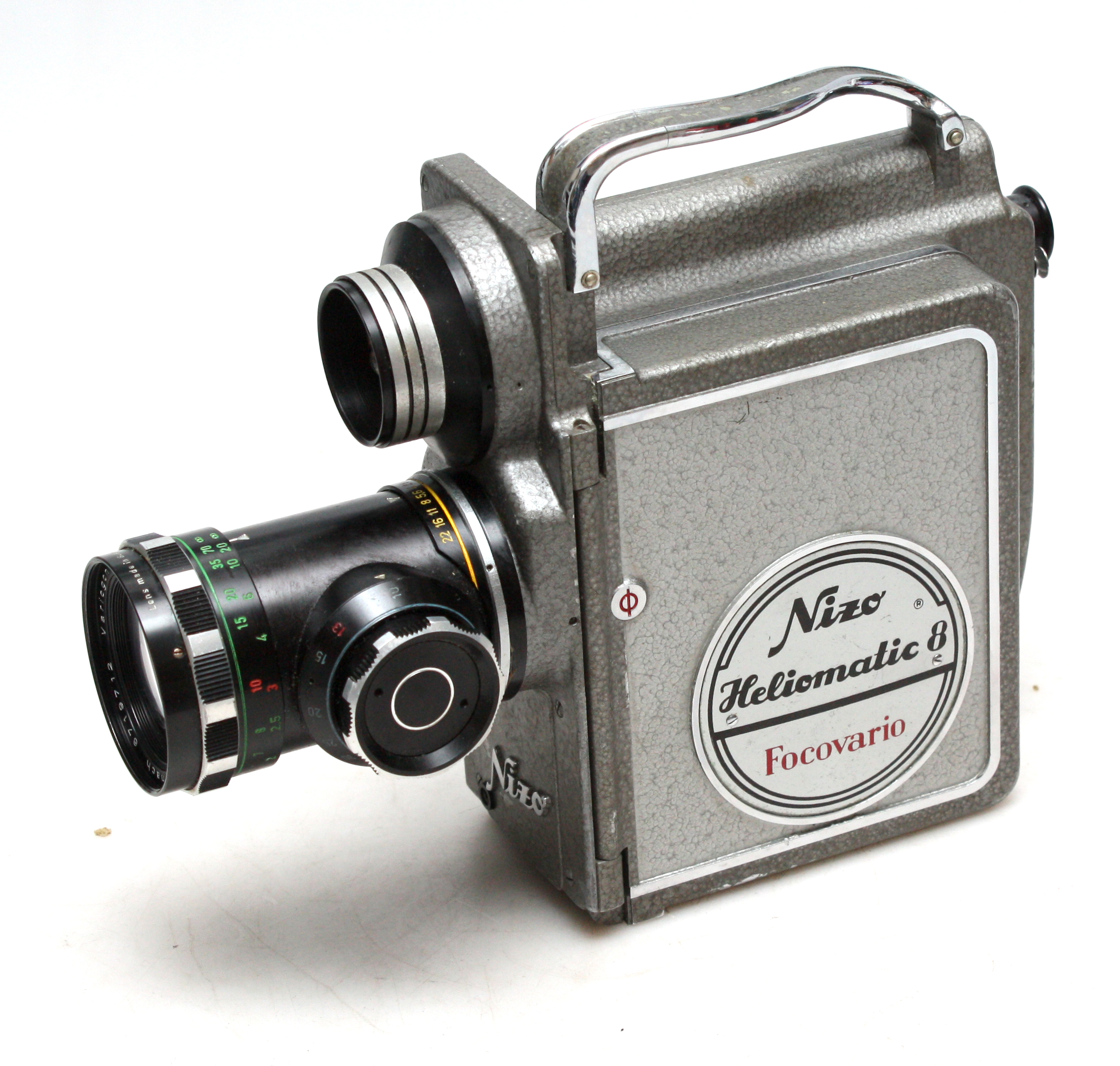 Nizo Heliomatic 8 Focovario 8mm Cine Camera W/ schneider 10-40mm f2.8 Lens - Image 3
