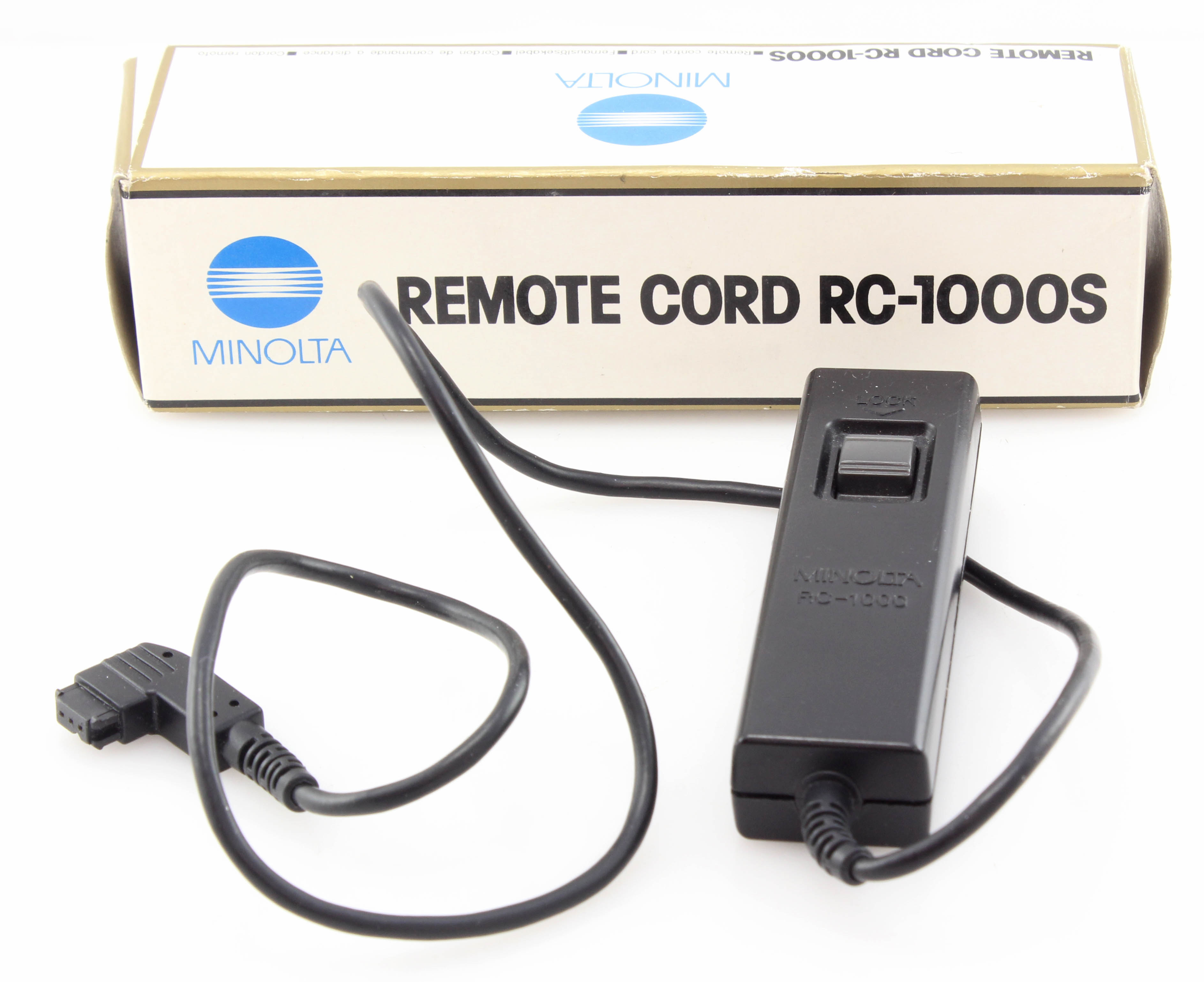 Boxed Minolta Remote Cord RC-1000S - Excellent Condition - for Dynax and Sony Alpha cameras