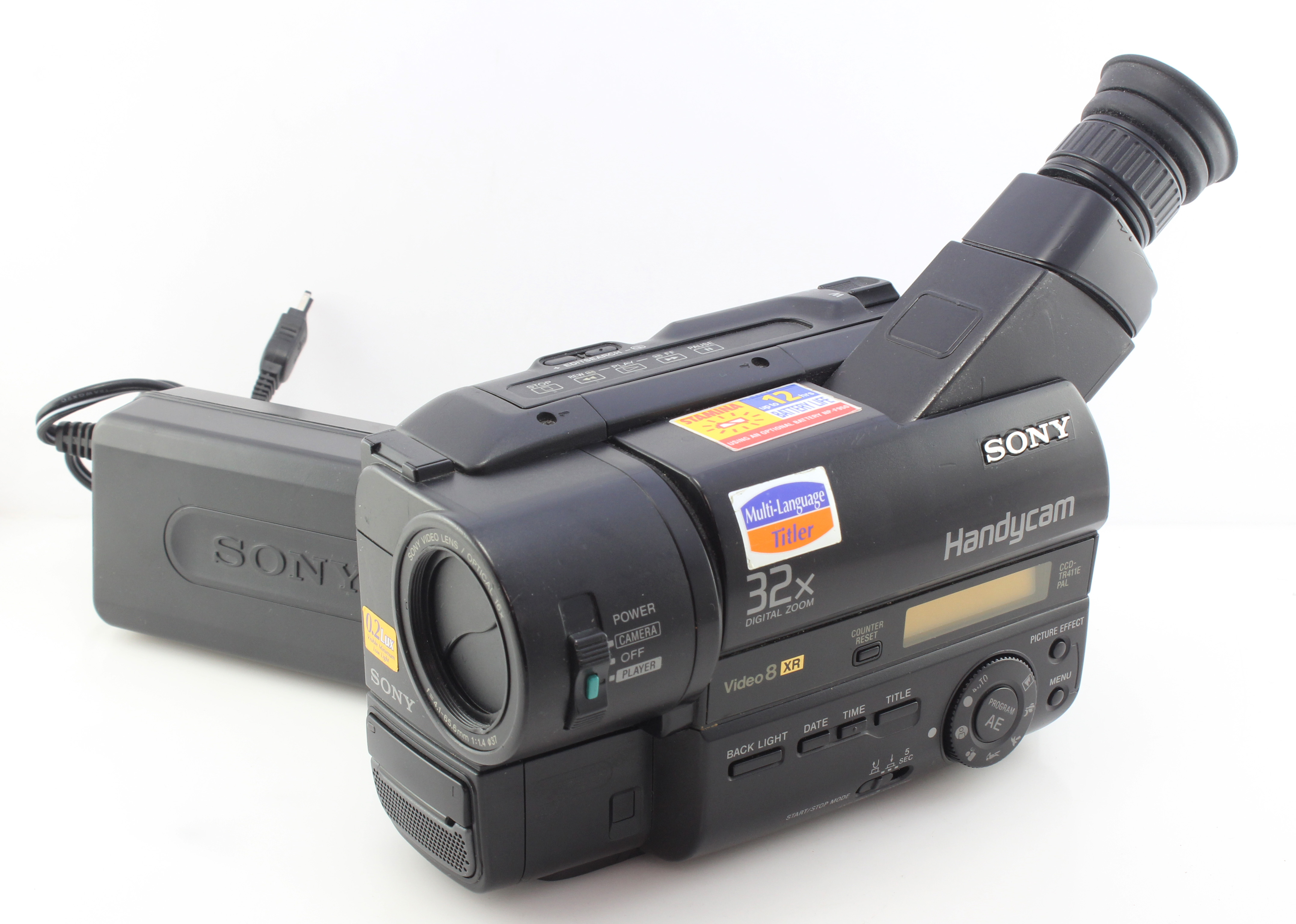 Sony CCD-TR411E 8mm Tape Camcorder Video Movie Camera Handycam