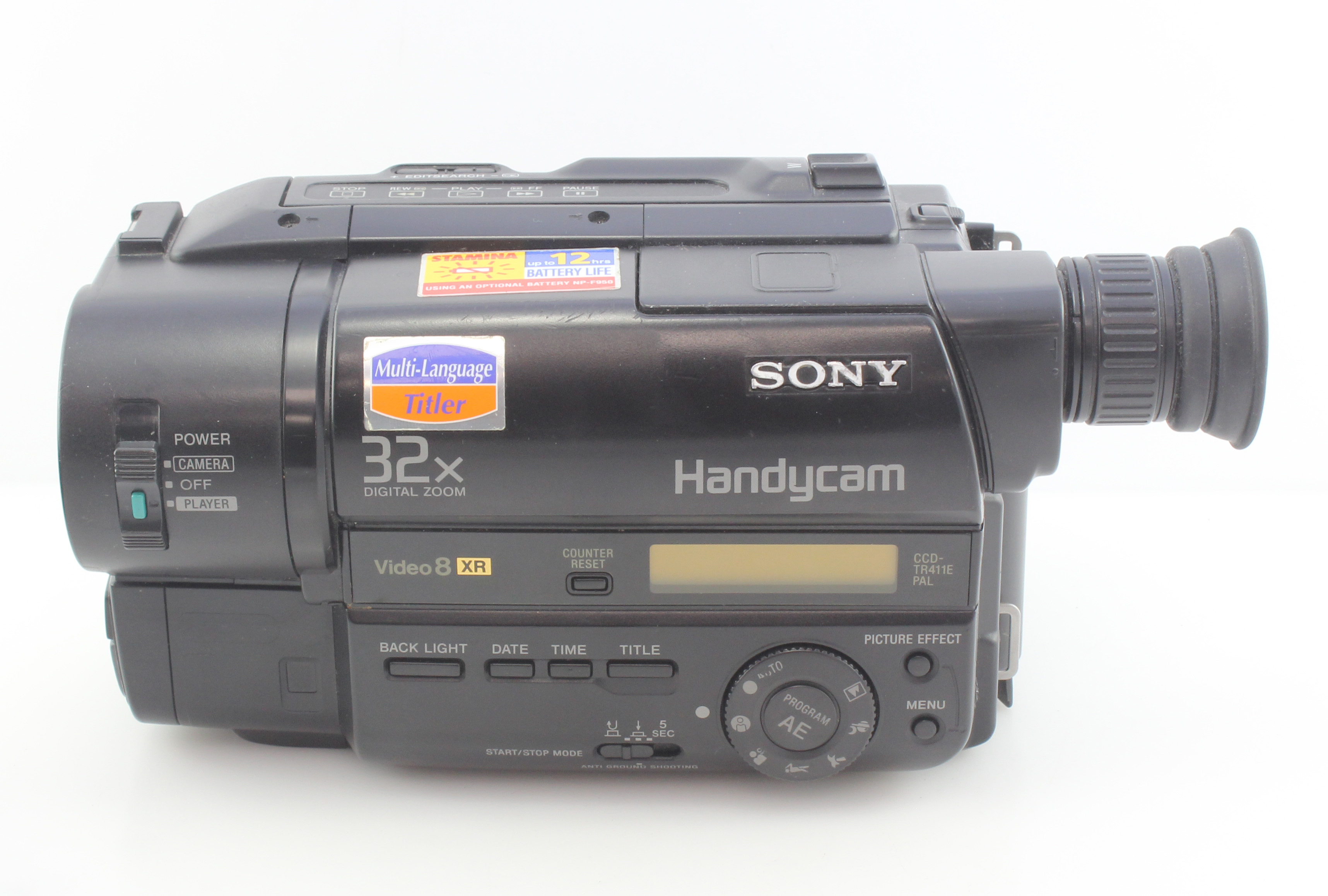Sony CCD-TR411E 8mm Tape Camcorder Video Movie Camera Handycam - Image 2