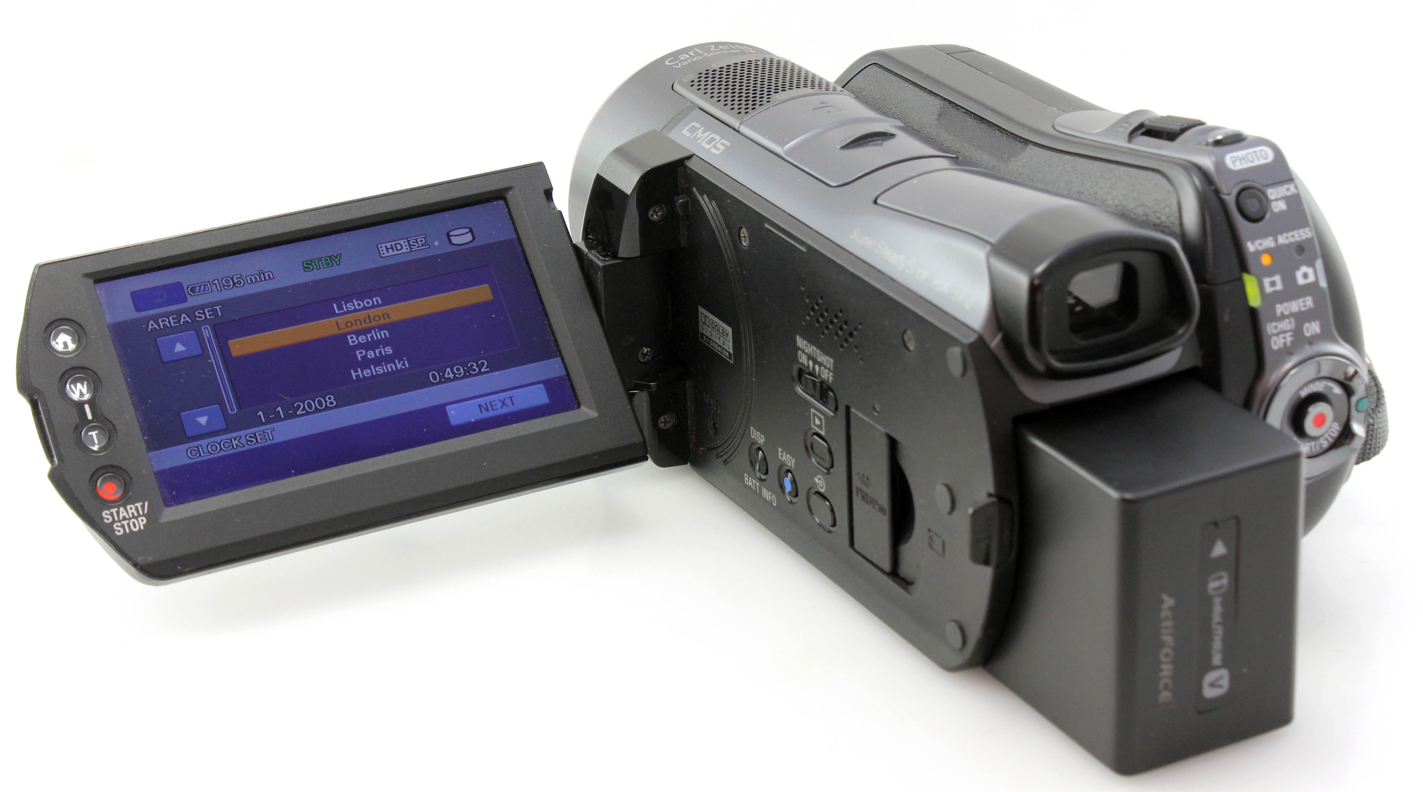 boxed Sony DSR-SR12E HDD Camcorder 120Gb Video Camera w/ batteries & charger - Image 4