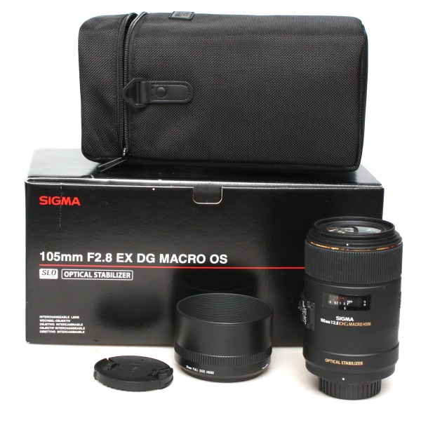 Boxed Sigma AF 105mm f2.8 DG HSM OS Macro Lens - Nikon Mount - Great Condition