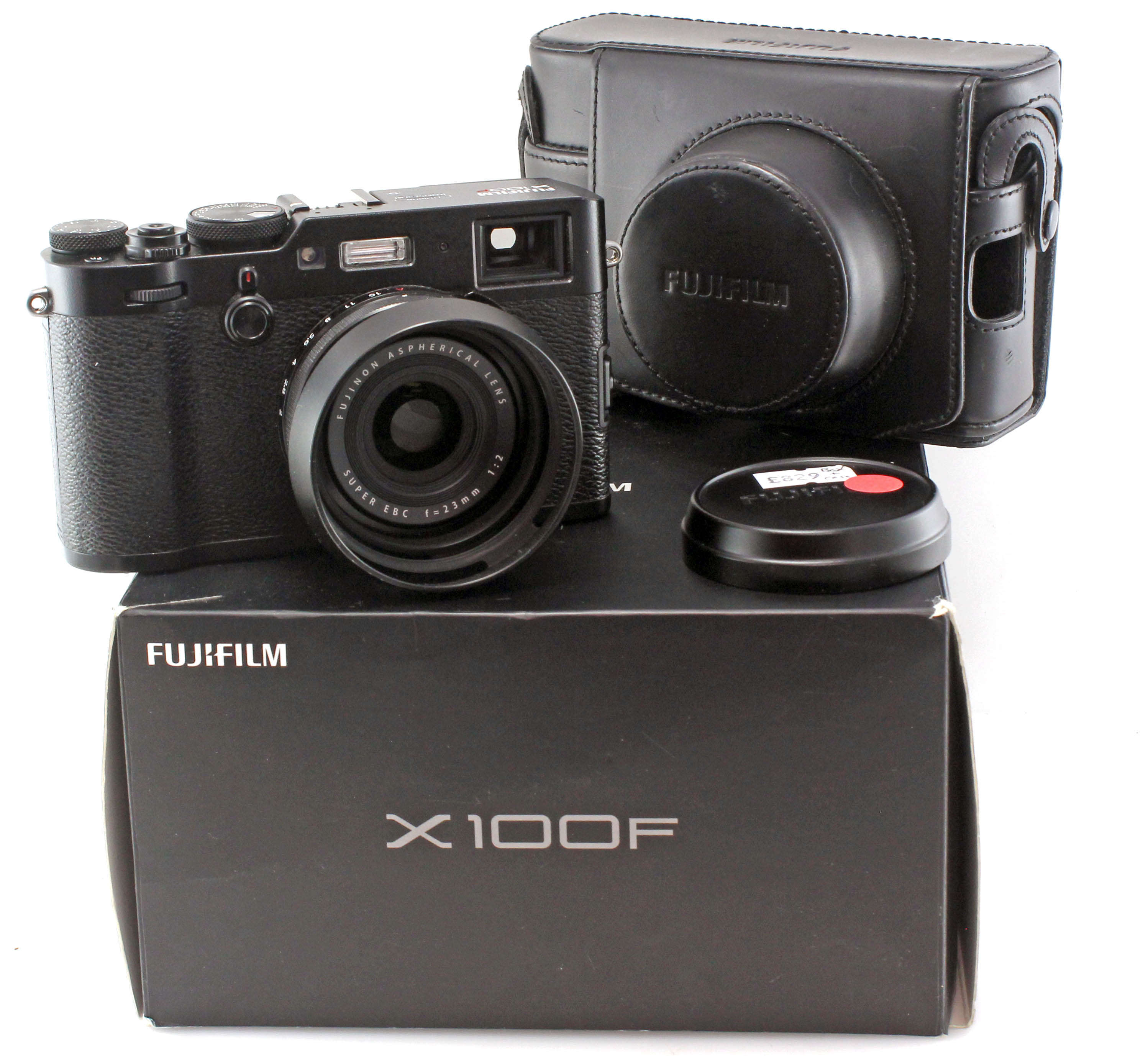 Boxed Fujifilm X100F Black Digital Camera. 23mm F2 Lens - Excellent condition w case - Low actuations