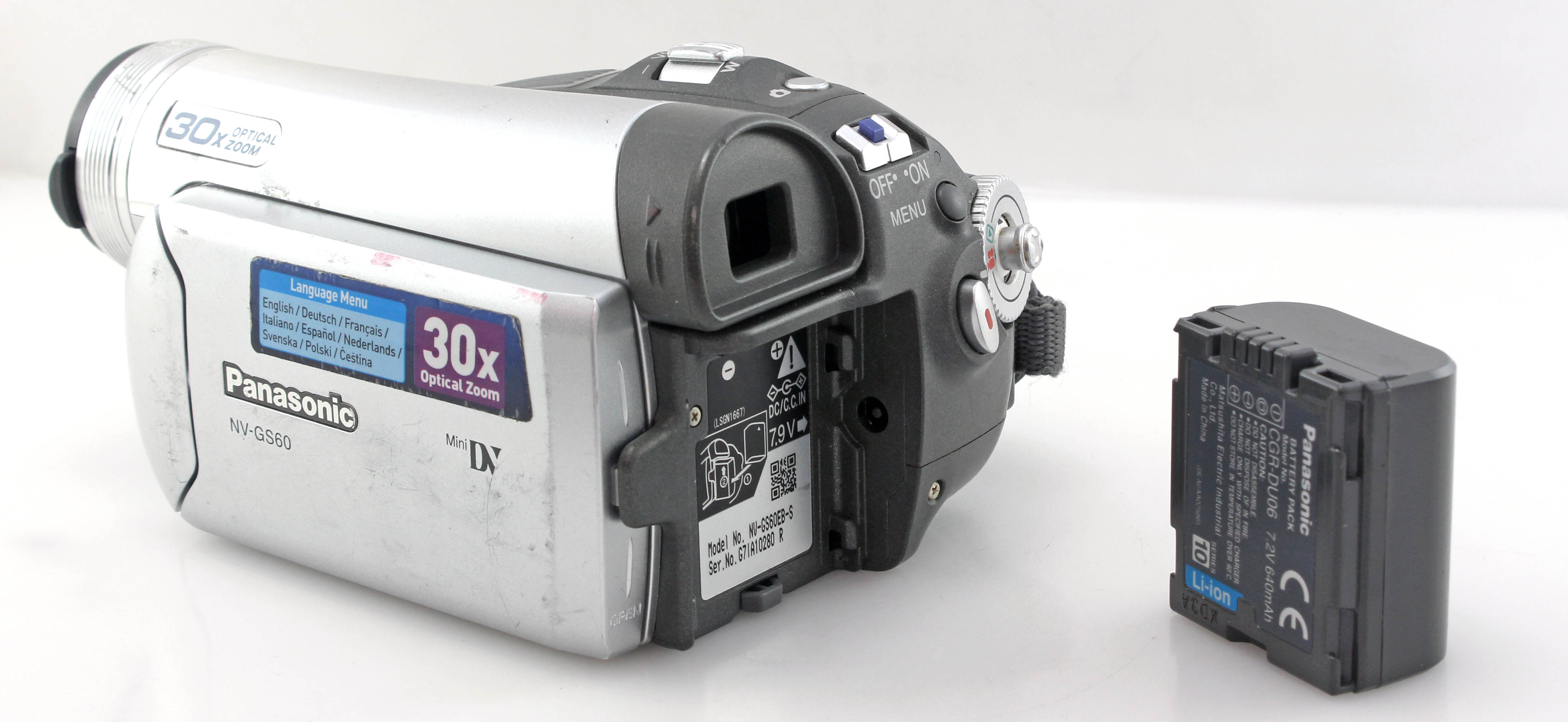 Panasonic NV-GS60EB Mini DV tape Format Handycam Movie Camcorder PAL - Image 5