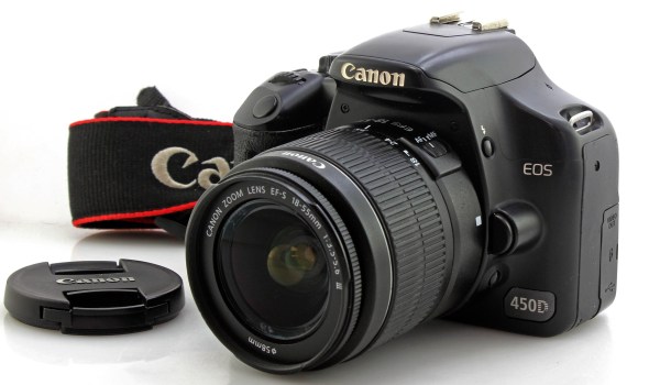 Canon EOS 450D 12MP APS-C Digital Camera w/ 18-55mm f3.5-5.6 zoom lens