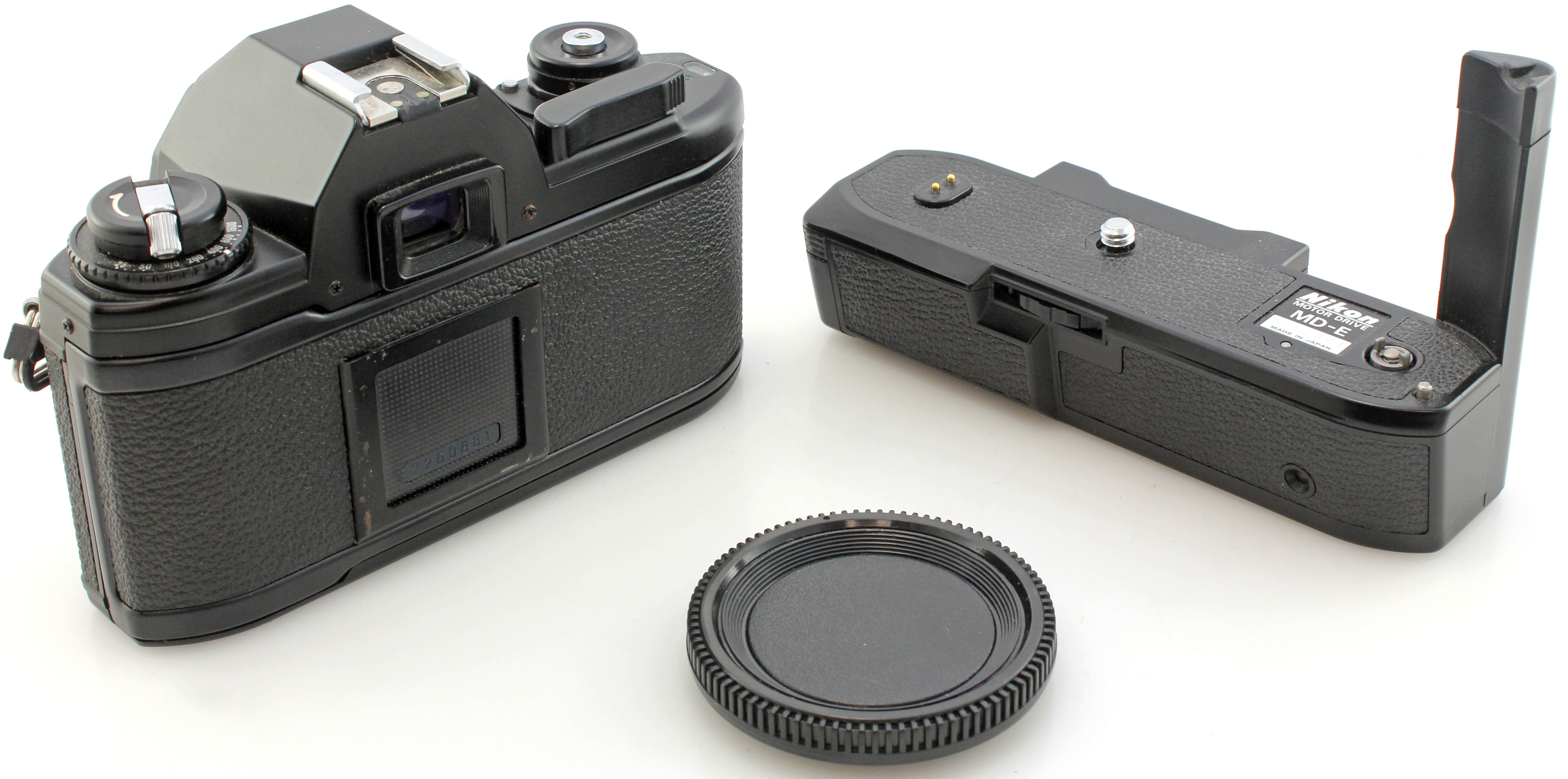 Nikon EM 35mm Film SLR Camera Body with MD-E Power Winder - Image 3