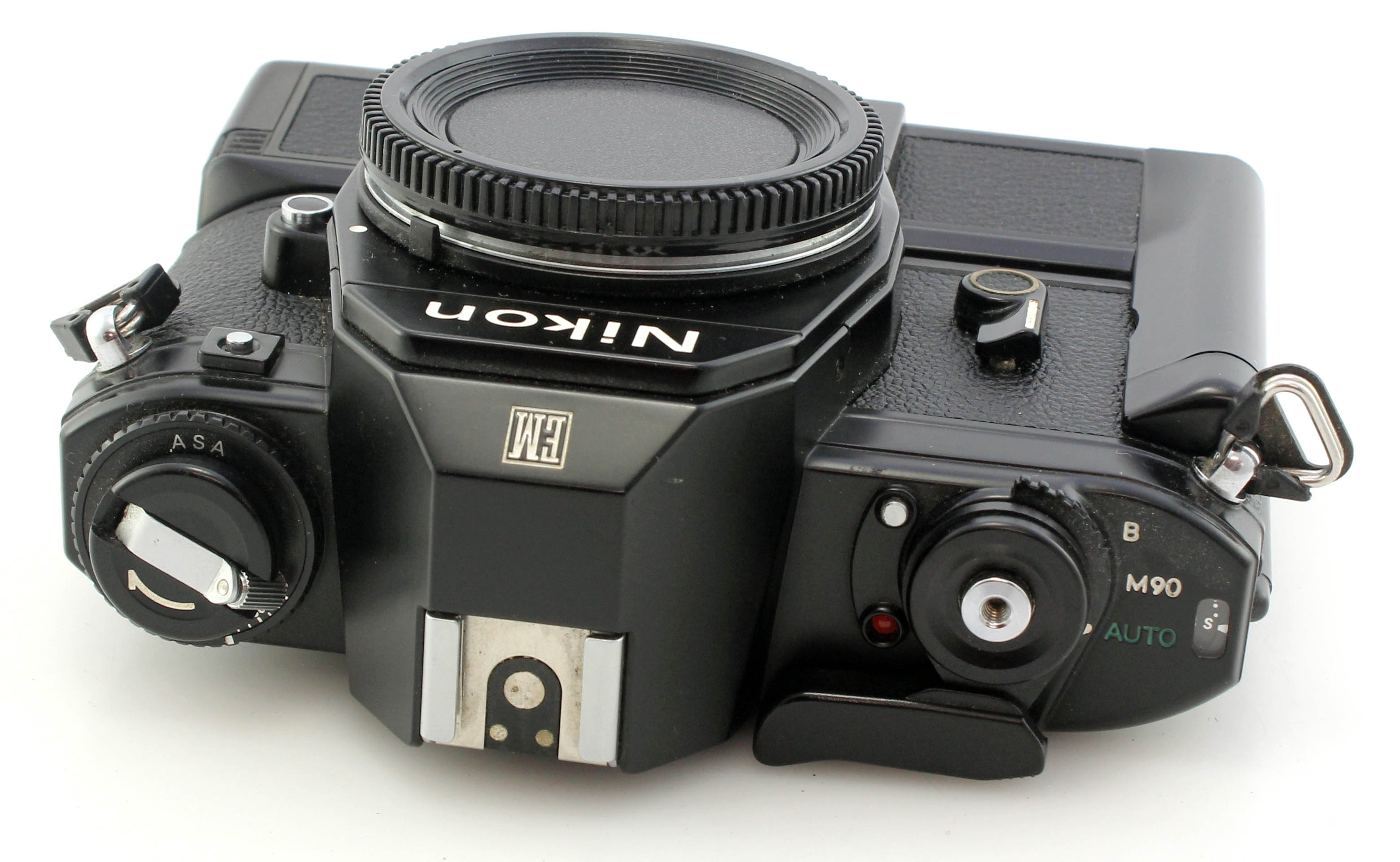 Nikon EM 35mm Film SLR Camera Body with MD-E Power Winder - Image 6
