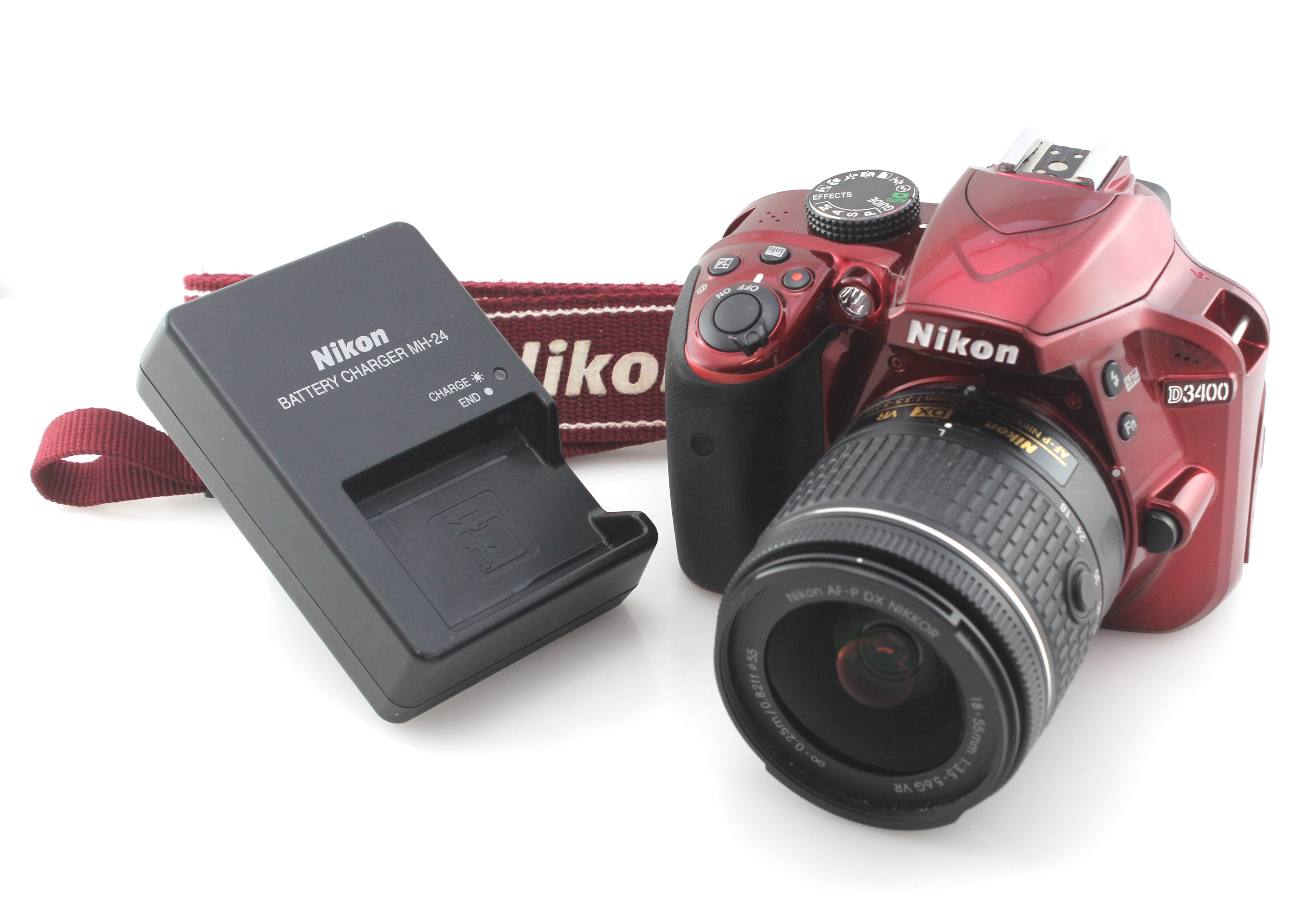 Nikon D3400 24.1MP DSLR Camera w/ AF-P Nikkor 18-55mm f/3.5-5.6 VR Zoom Lens