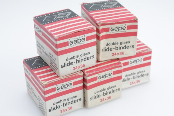 GePe c.100 SLIDE MOUNTS Double Glass Slide-Binders 24x36 (35mm)