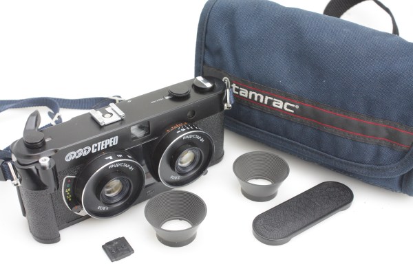 Fed Stereo 35mm Camera with Lens Caps & Hoods, + Tamrac Case