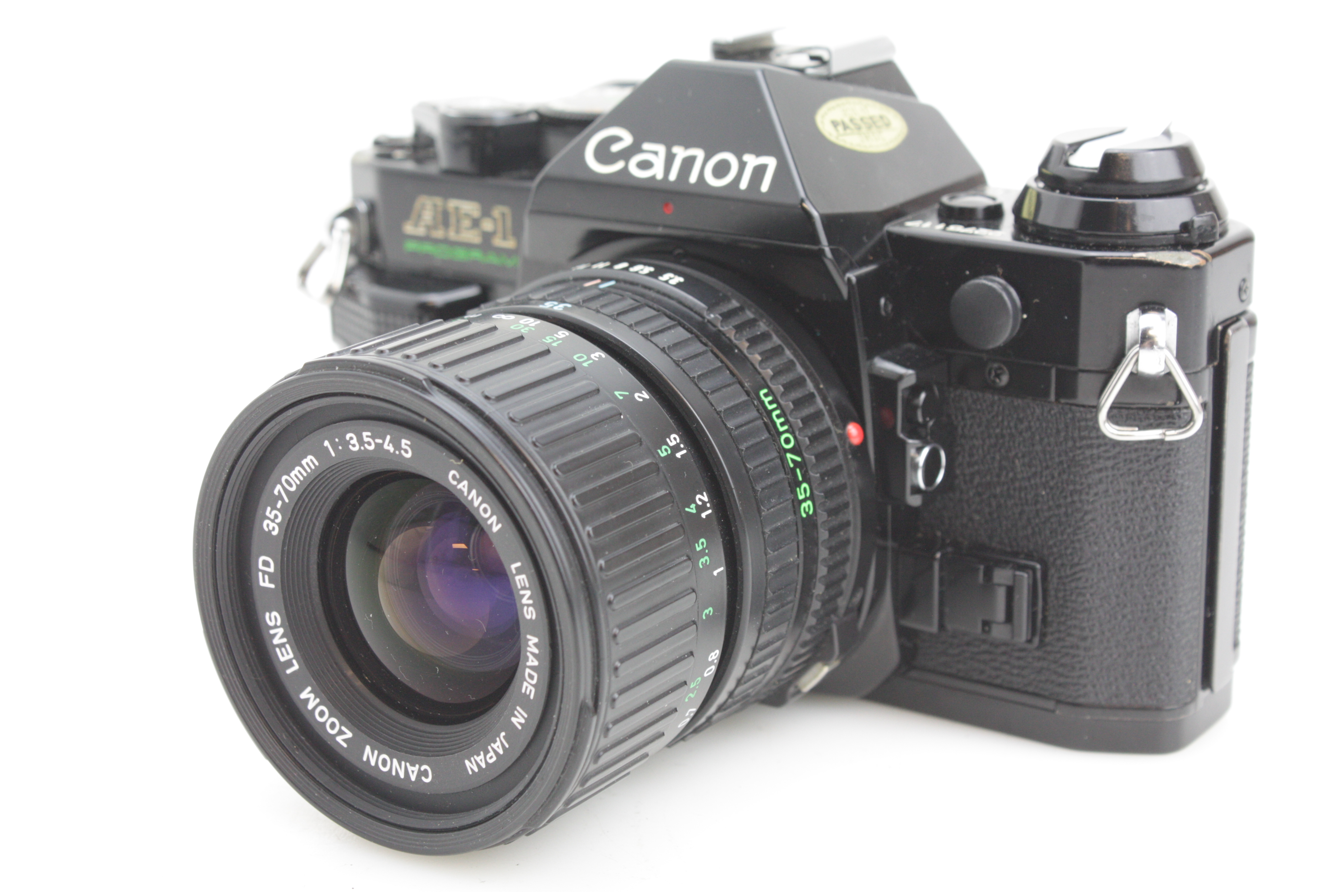 Black Canon AE-1 Program 35mm SLR Camera & 35-70mm Macro Lens - Image 3