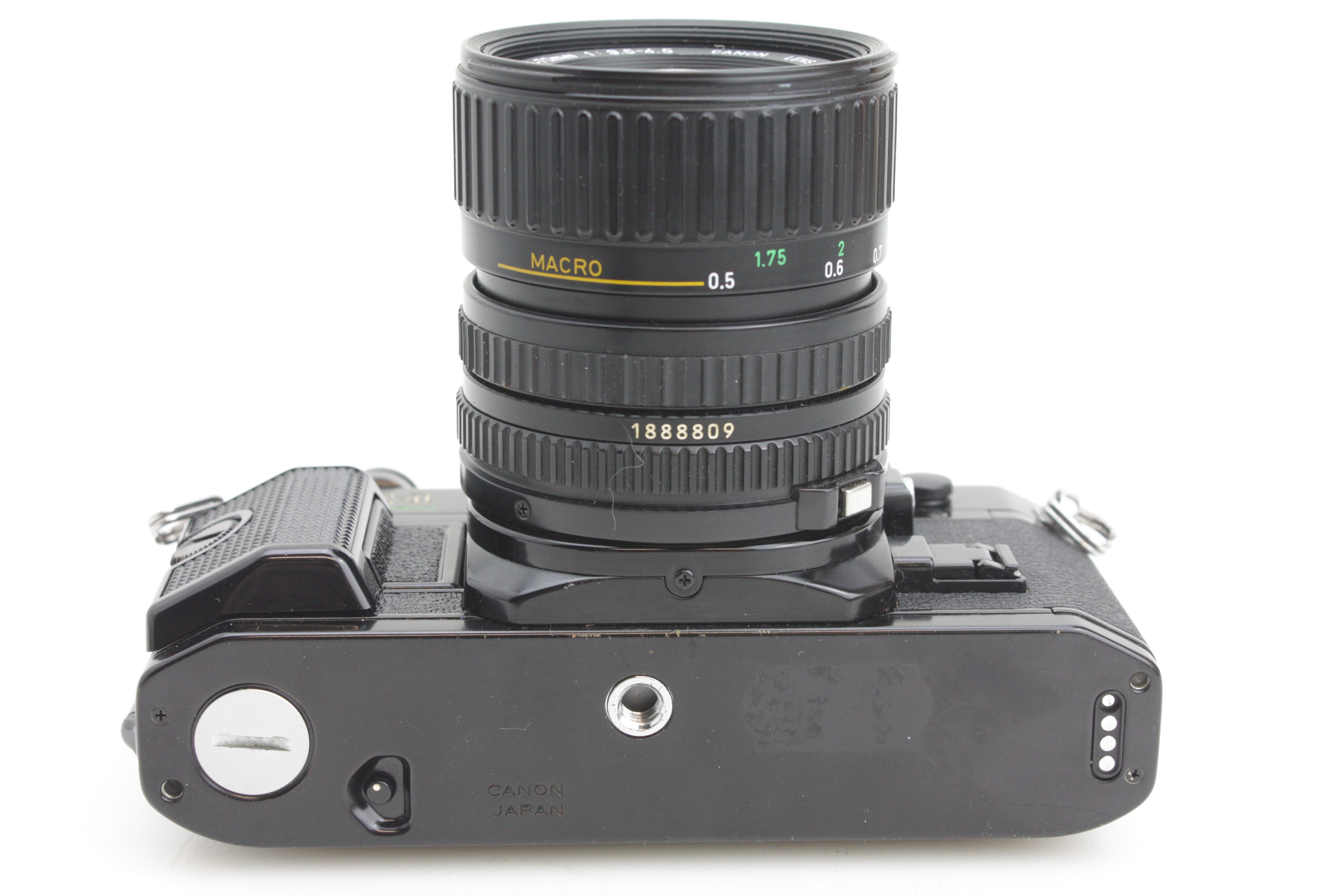 Black Canon AE-1 Program 35mm SLR Camera & 35-70mm Macro Lens - Image 5