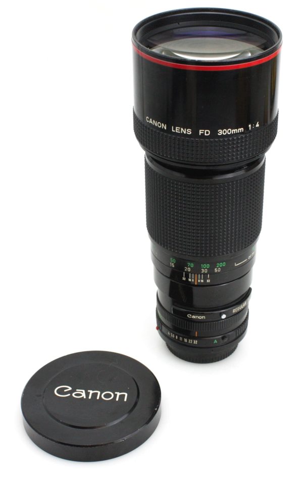 Canon FD 300mm f/4 Telephoto Prime Lens - FD Mount - NFD