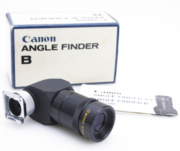 Canon Right Angle View finder B, for F1 A1 AE1 AE1P AV1 T90 etc - Boxed