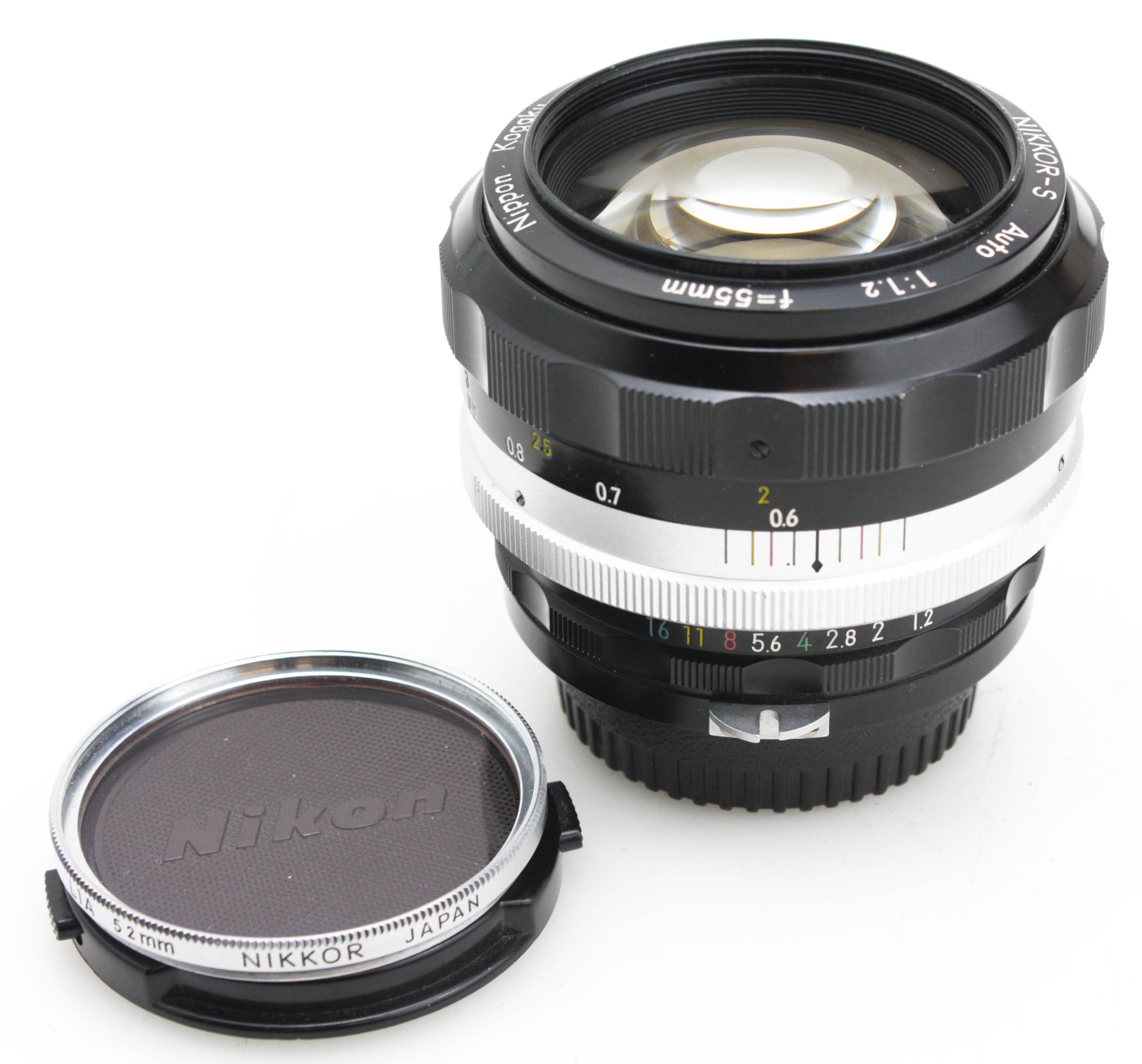 Nikon-Nikkor-S Auto 55mm f/1.2 Non AI Lens - Nikon F Mount - Scallop Design