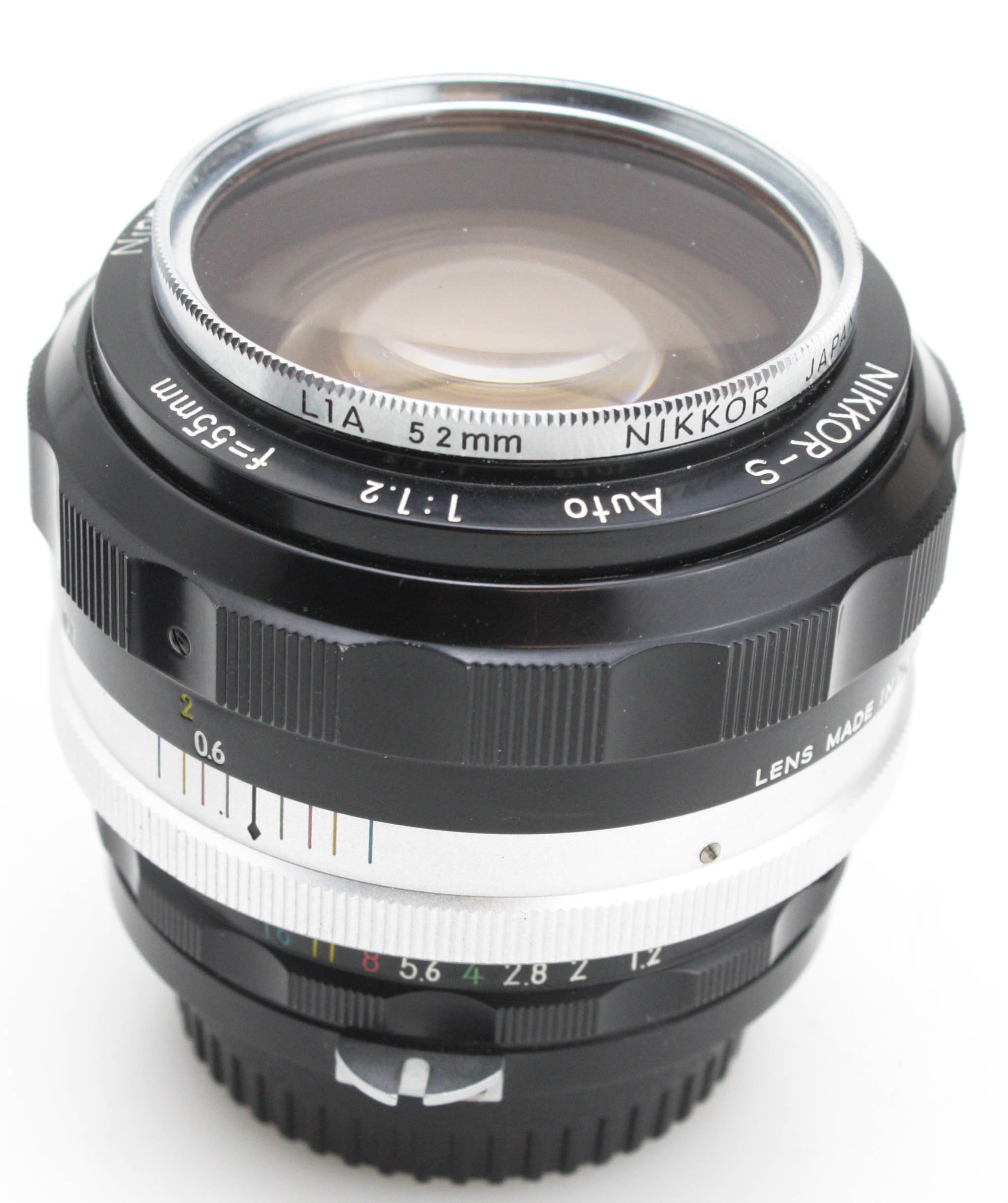 Nikon-Nikkor-S Auto 55mm f/1.2 Non AI Lens - Nikon F Mount - Scallop Design - Image 2
