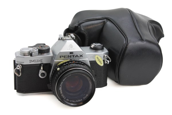 Pentax MX Chrome SLR 35mm Film Camera + SMC Pentax-M 50mm f1.7 Lens