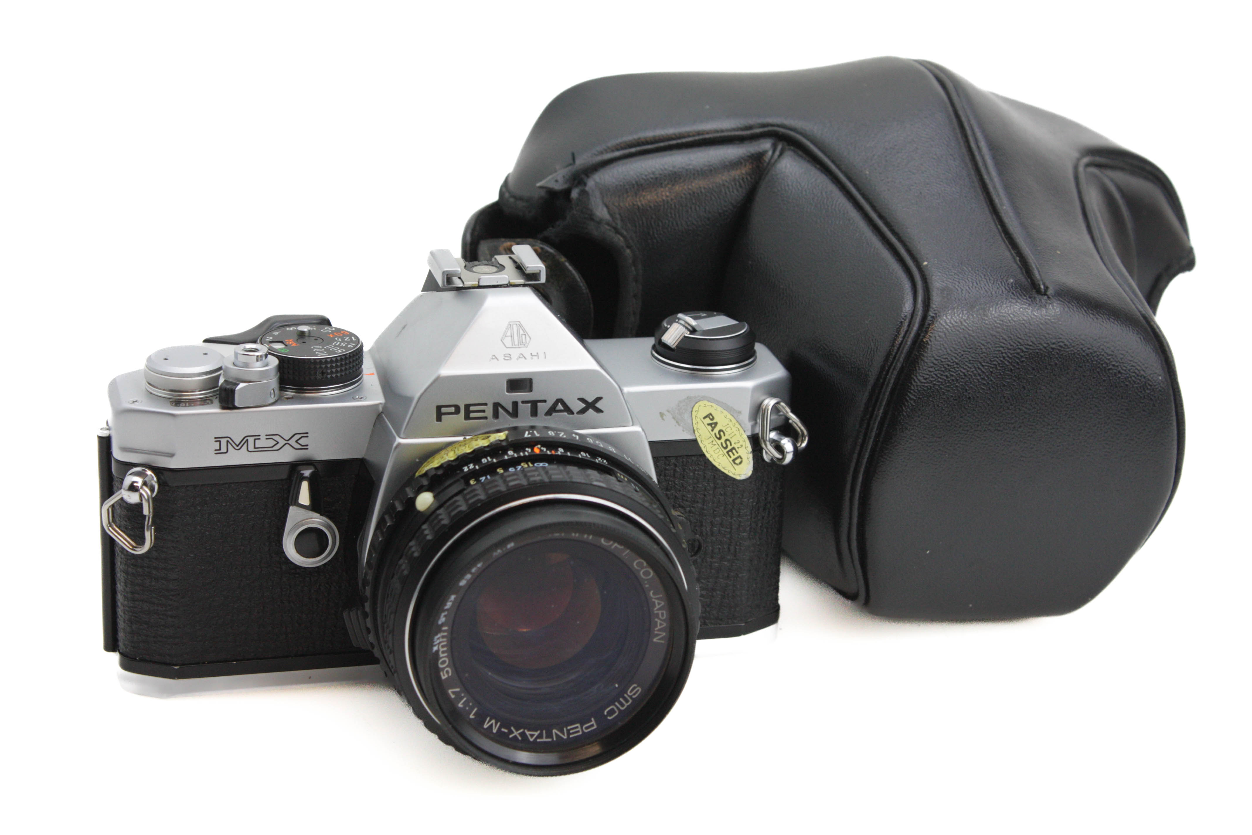 Pentax MX Chrome SLR 35mm Film Camera + SMC Pentax-M 50mm f1.7 Lens