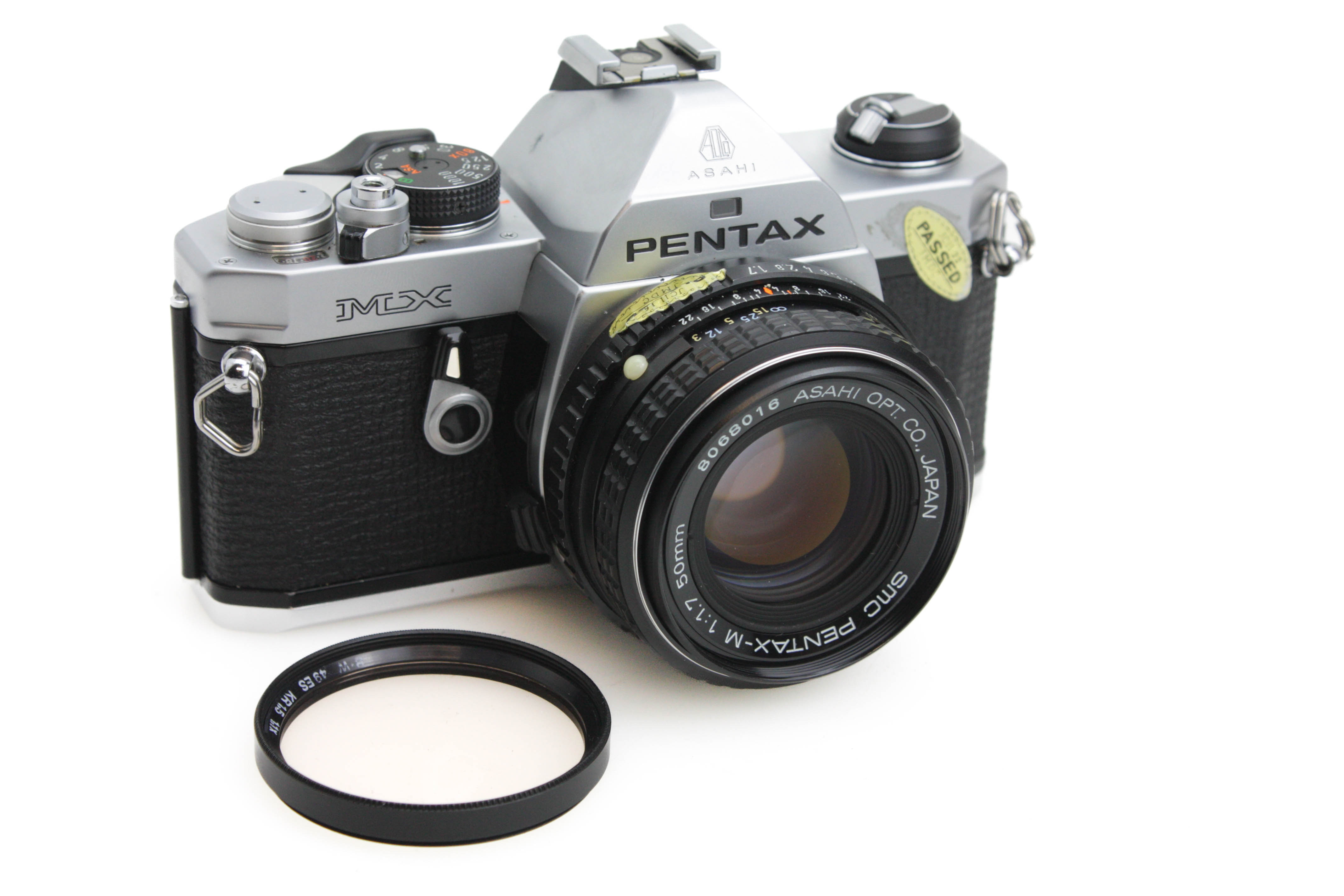 Pentax MX Chrome SLR 35mm Film Camera + SMC Pentax-M 50mm f1.7 Lens - Image 2