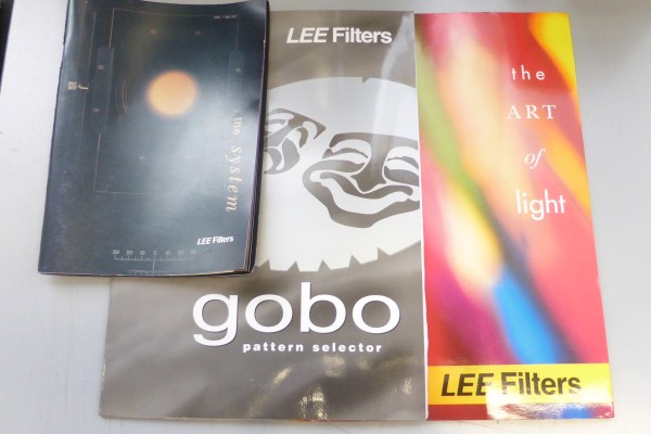 3x LEE FILTERS Leaflets Brochures for Gobos cameras lenses & lighting