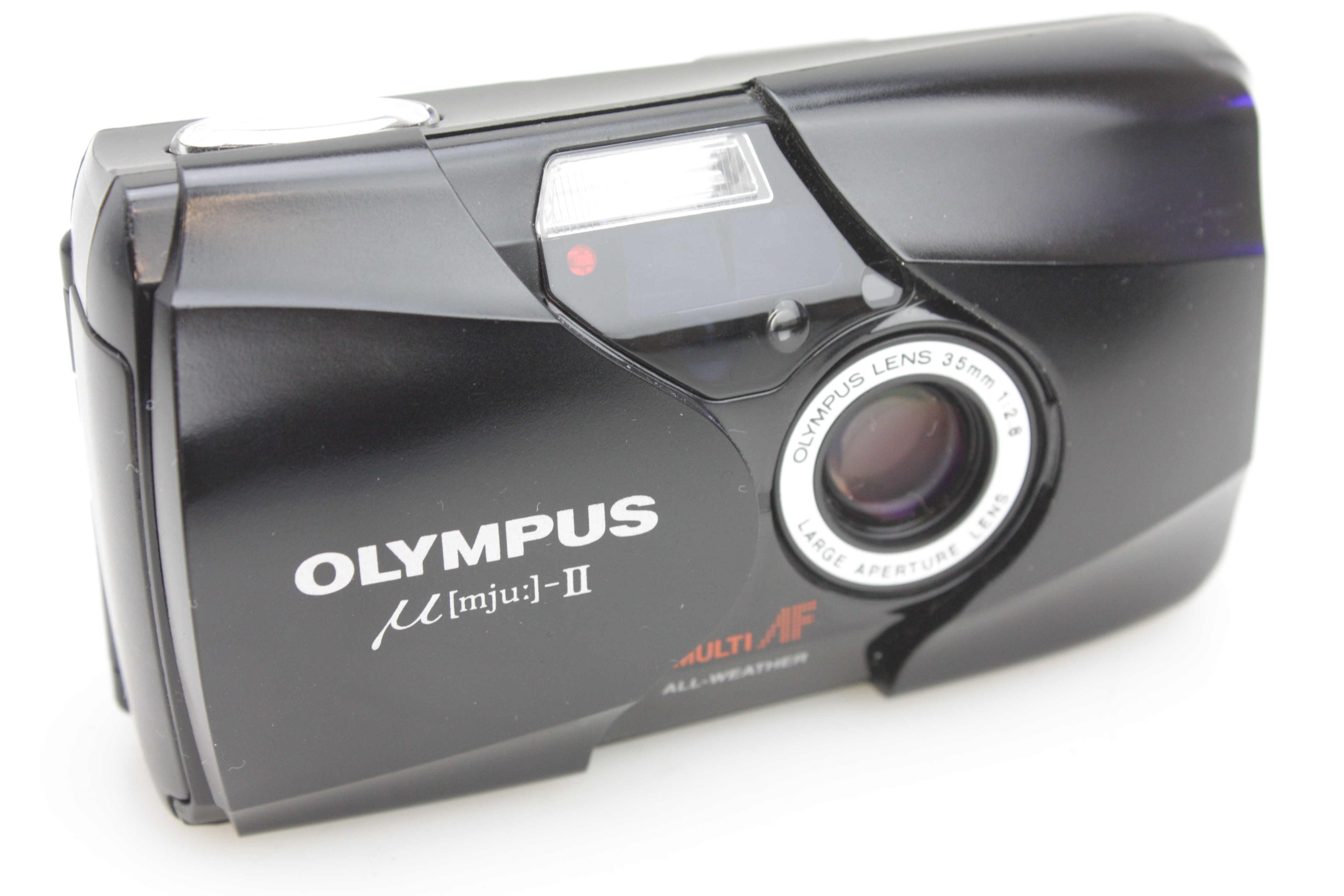 Olympus Mju II 35mm film Compact Camera 35mm f2.8 lens & Original Case - Image 2