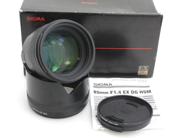 Sigma EX 85mm F1.4  DG HSM for Nikon AF DSLR Cameras w/ Box