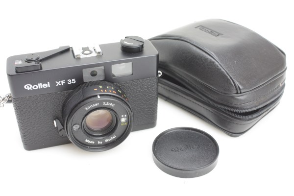 ROLLEI XF 35 35mm film camera 40mm f2.4 Sonnar & Original Case XF35