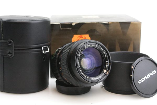 Olympus 35-70mm f/4 Zuiko Zoom Lens, with Caps - Olympus OM Mount - Boxed