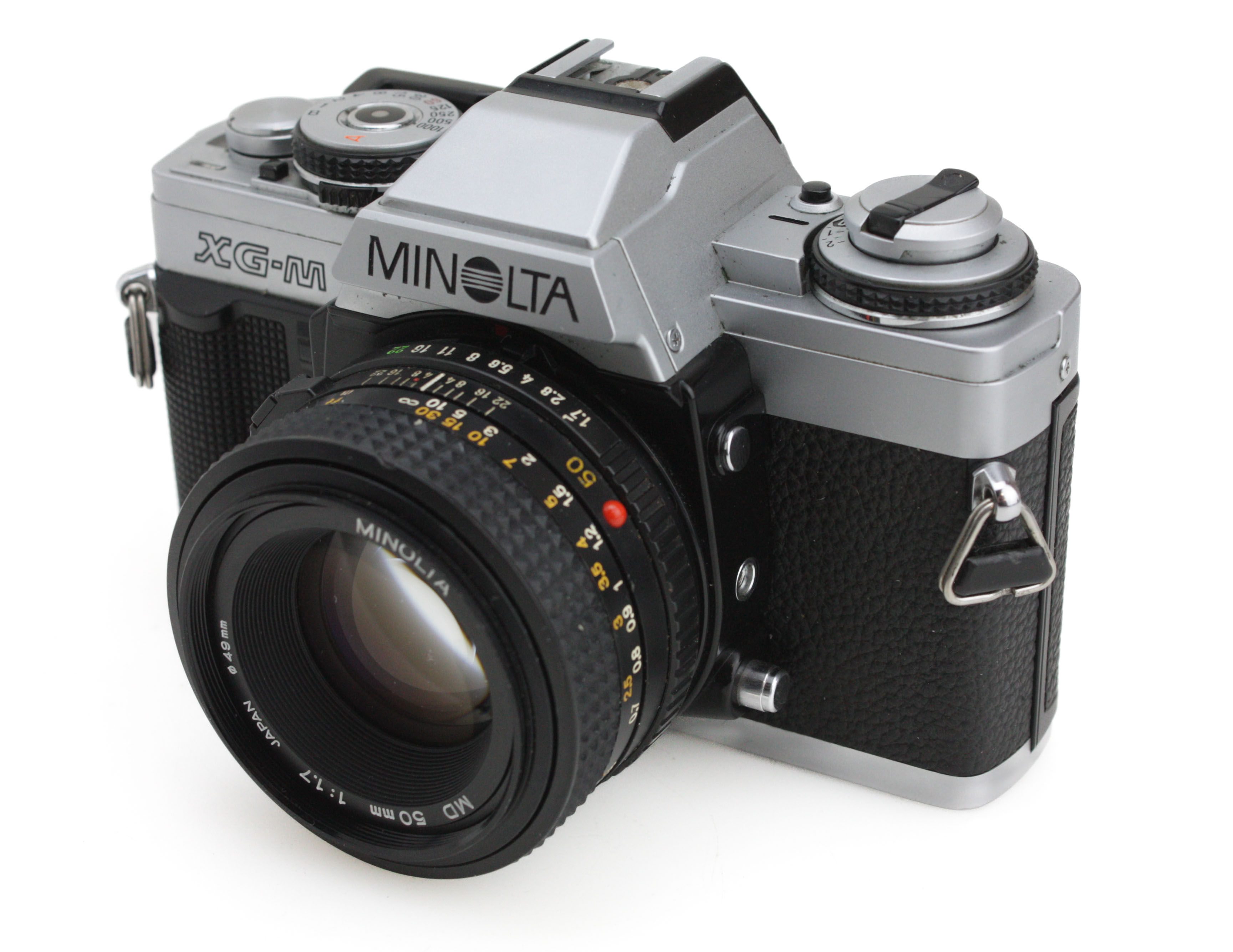 Minolta XG-M 35mm SLR Camera, Rokkor 50mm f/1.7 Lens