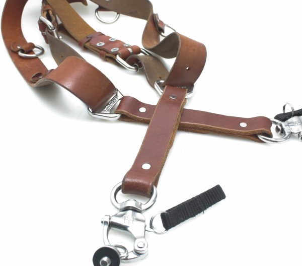 HoldFast Money Maker Dual Camera Original Harness Chestnut Leather - Small Size