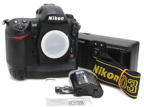 Nikon D3 DSLR Camera Body, with Nikon EN-EL4a Battery & Nikon Dual MH-22 Charger