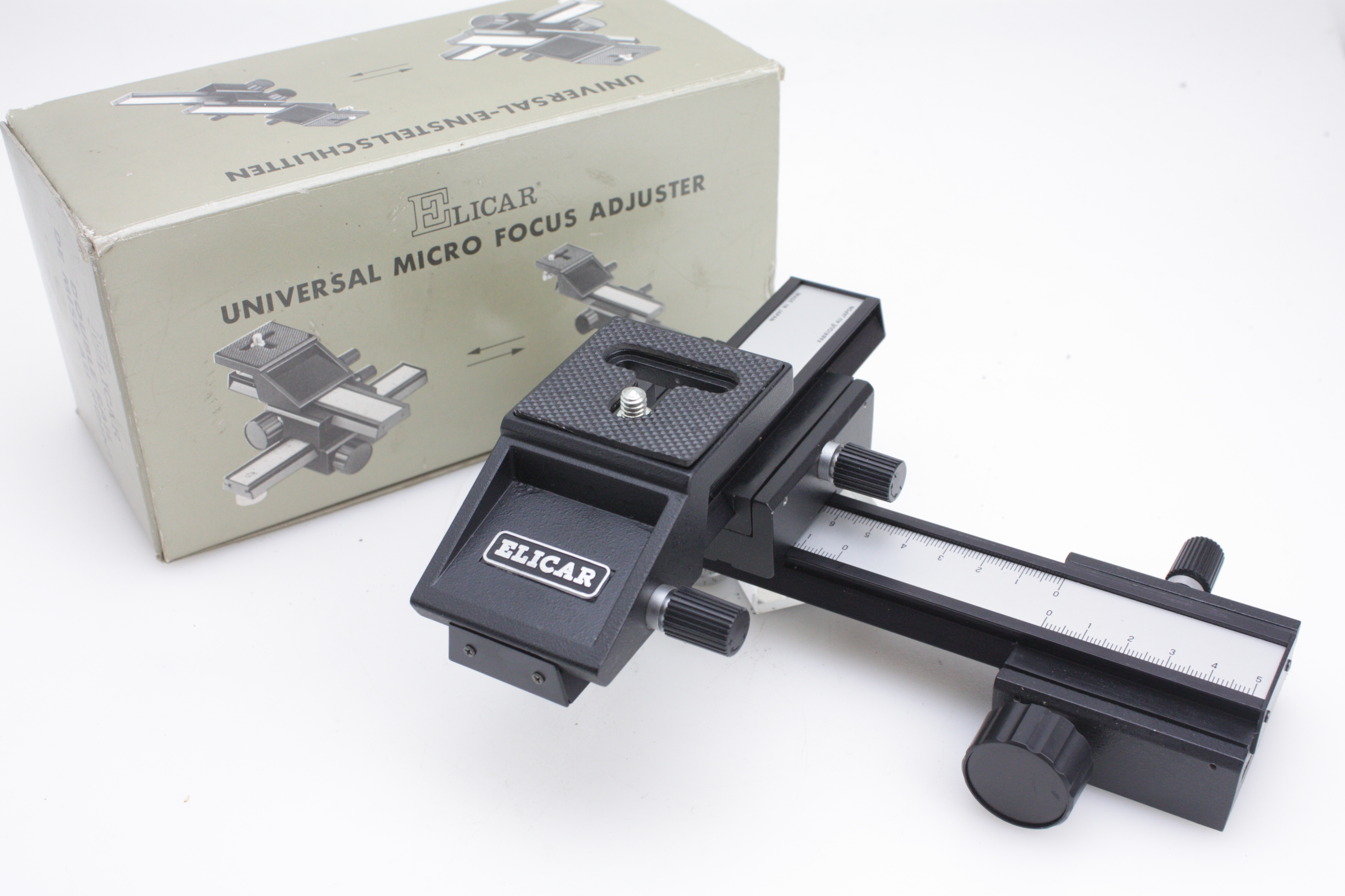 Excellent boxed Elicar UNIVERSAL MICRO FOCUS RAIL ADJUSTER x-y planes - Image 4