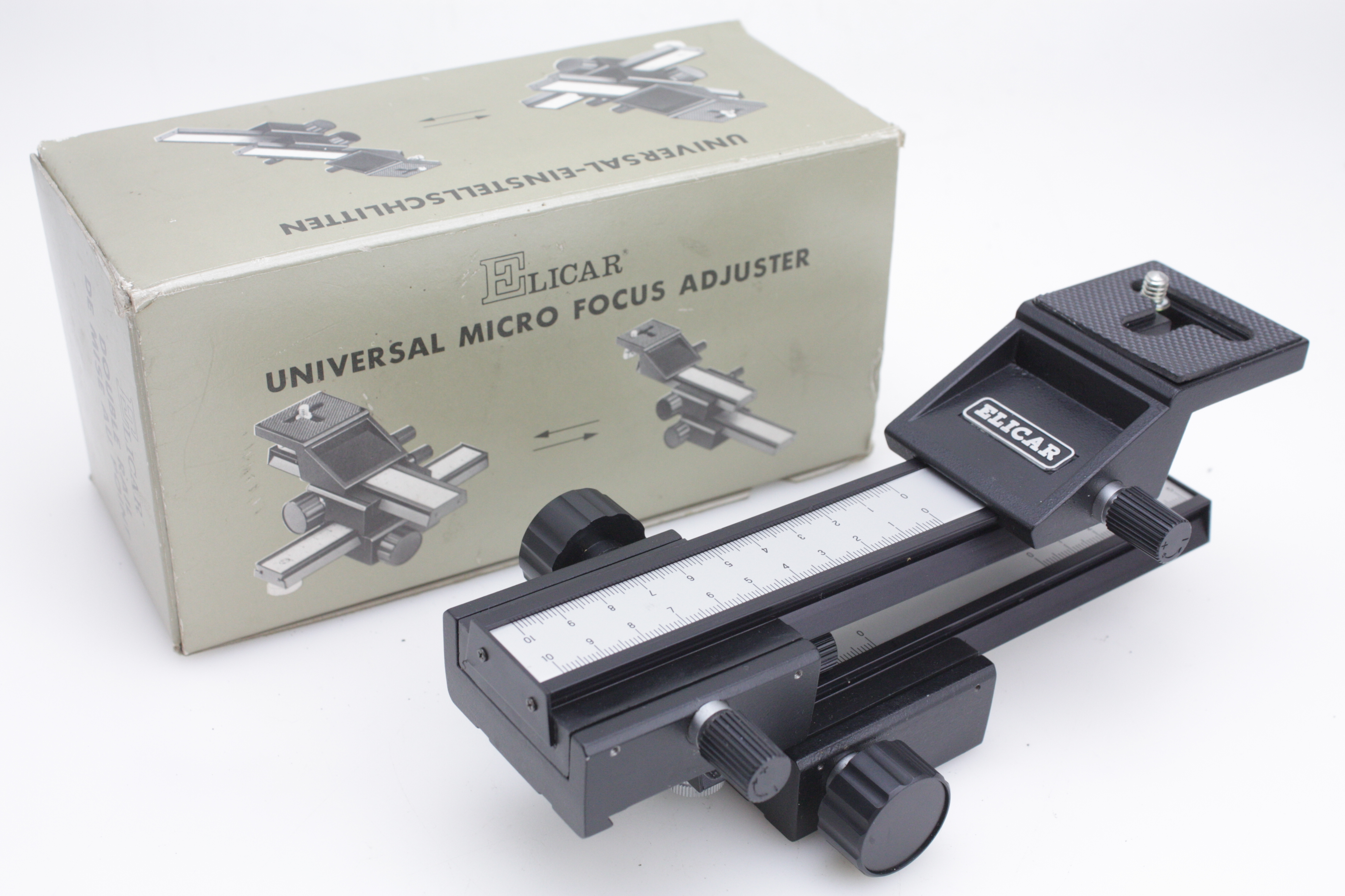 Excellent boxed Elicar UNIVERSAL MICRO FOCUS RAIL ADJUSTER x-y planes - Image 8
