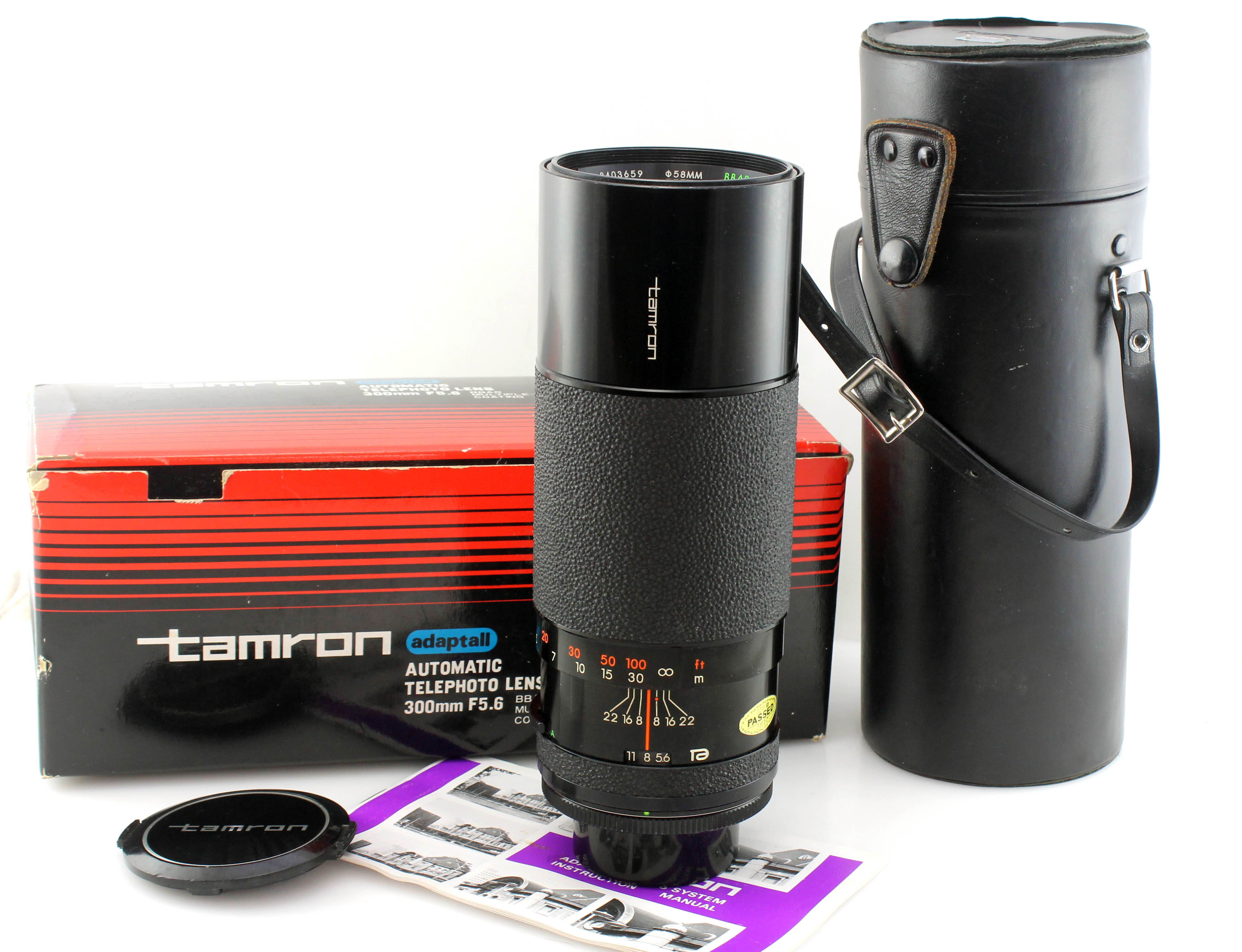 Boxed Tamron 300mm f5.6 Prime Telephoto Lens - Adaptall 2 AD2 Mount Pentax M42