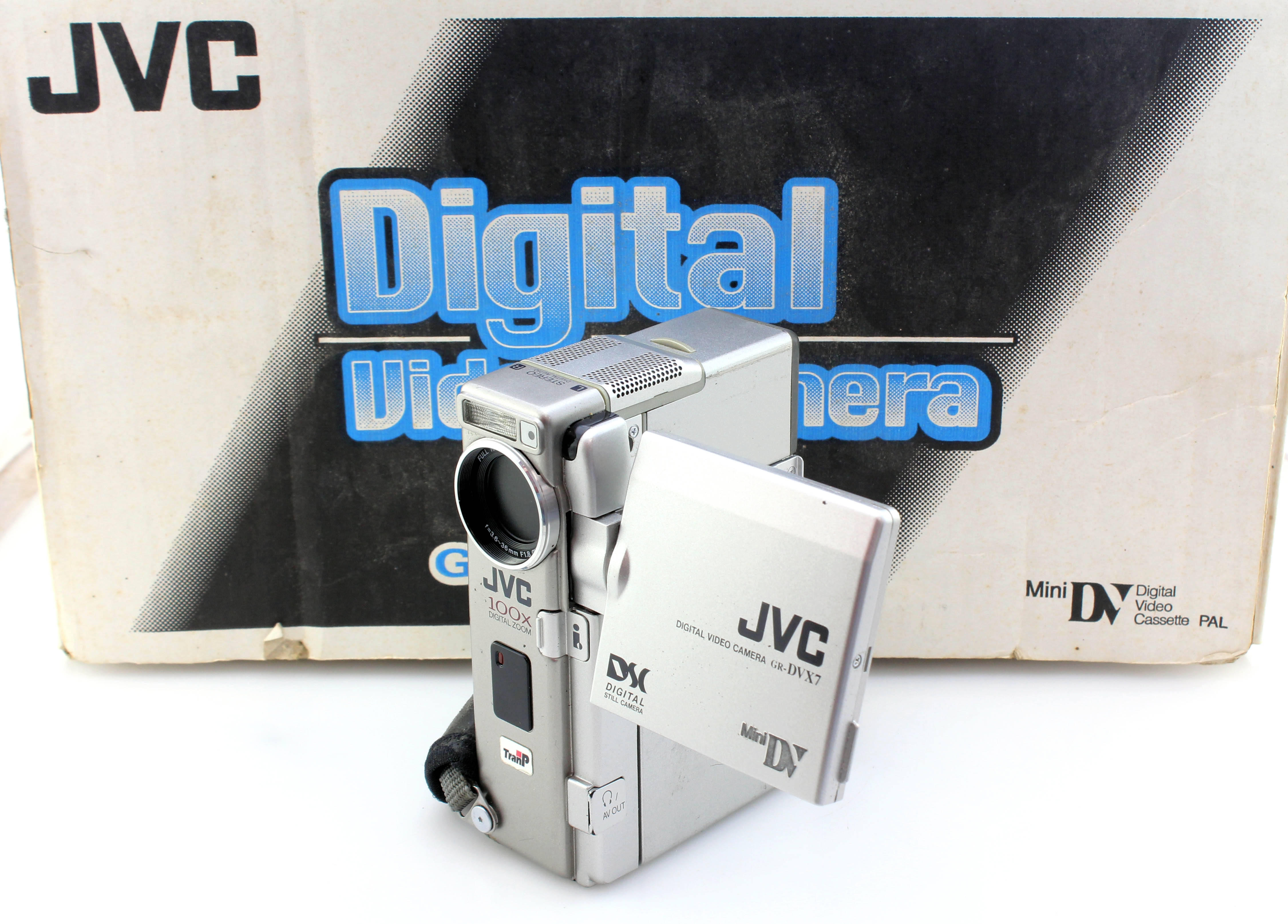 JVC GR-DVX7E Video Movie Camera Camcorder - mini DV Tape Format - Boxed w/ docking station