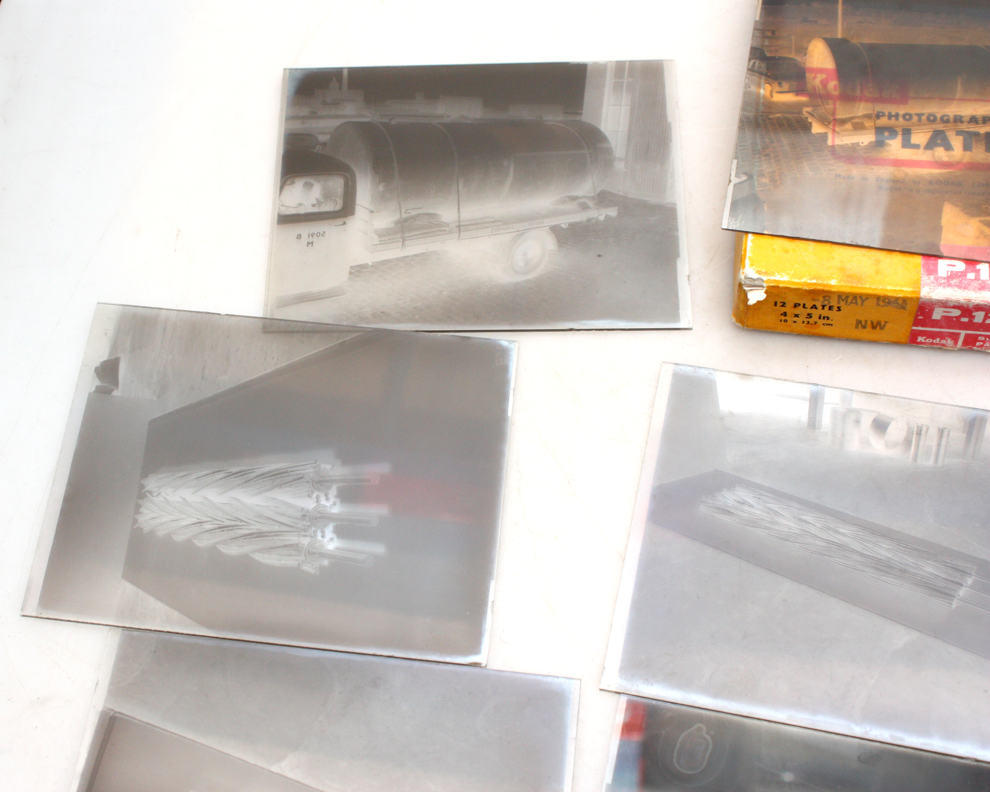 Exposed B/W plates - 9 Plates - 1950/60s History, Machines, British Railway, Trucks - 5x4 inch - Image 3