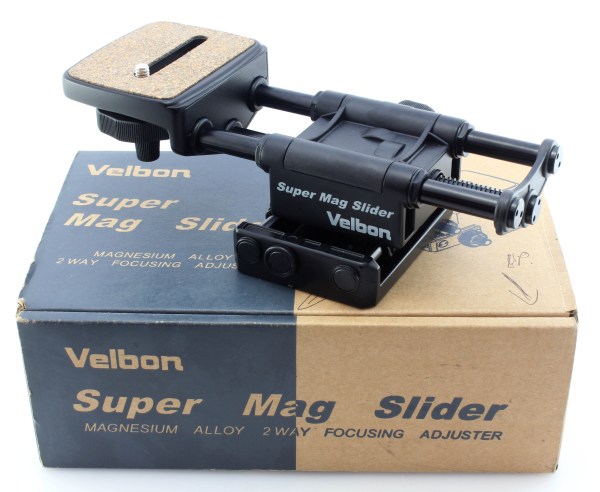 Velbon Super Mag Slider Magnesium Alloy 2-Way Focusing Adjuster for macro photography