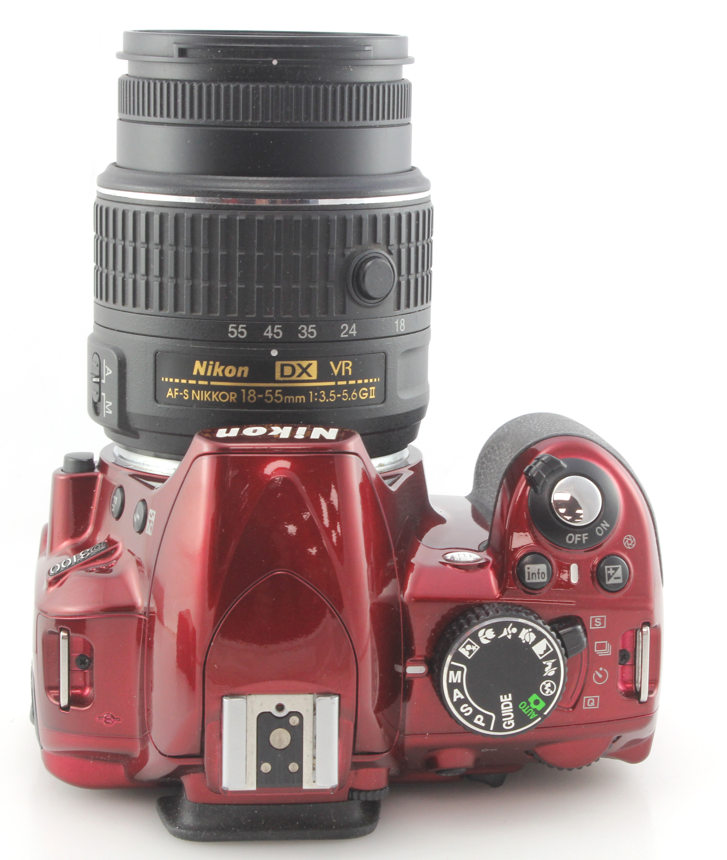 Nikon D3100 Digital SLR Camera Red w/ AFS 18-55mm F3.5-5.6 GII Zoom Lens - Image 5