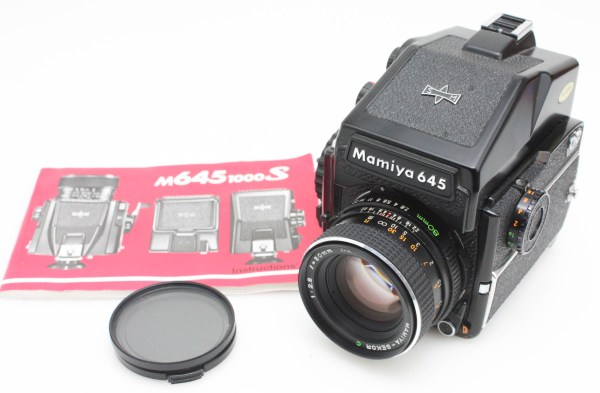 Mamiya M645 1000S 120 Camera, with 80mm f/2.8 C - AE Eye Level Prism