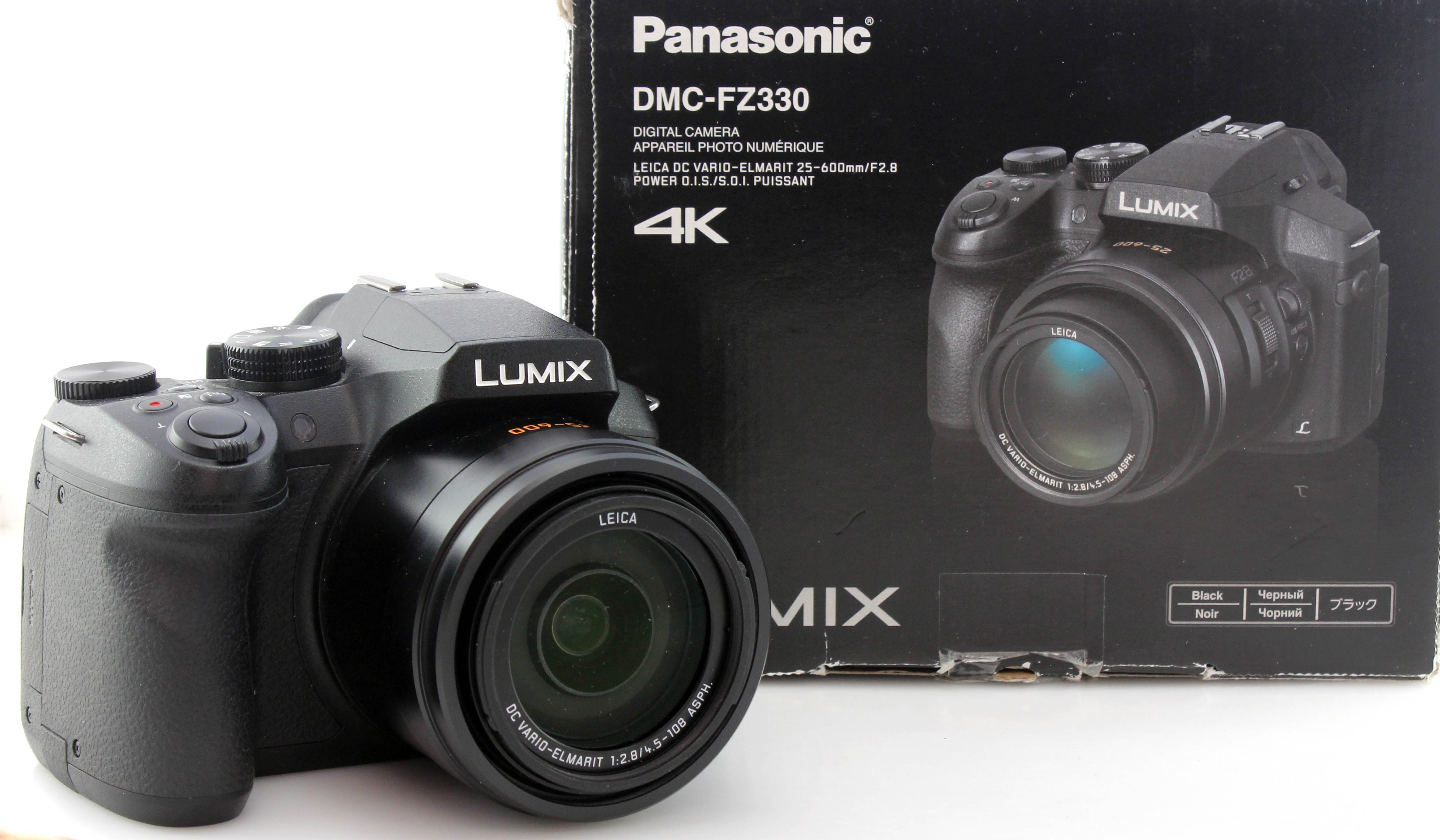 Boxed Panasonic Lumix FZ330 12.1MP Digital Bridge Camera - 25-600mm f2.8 zoom - WiFi
