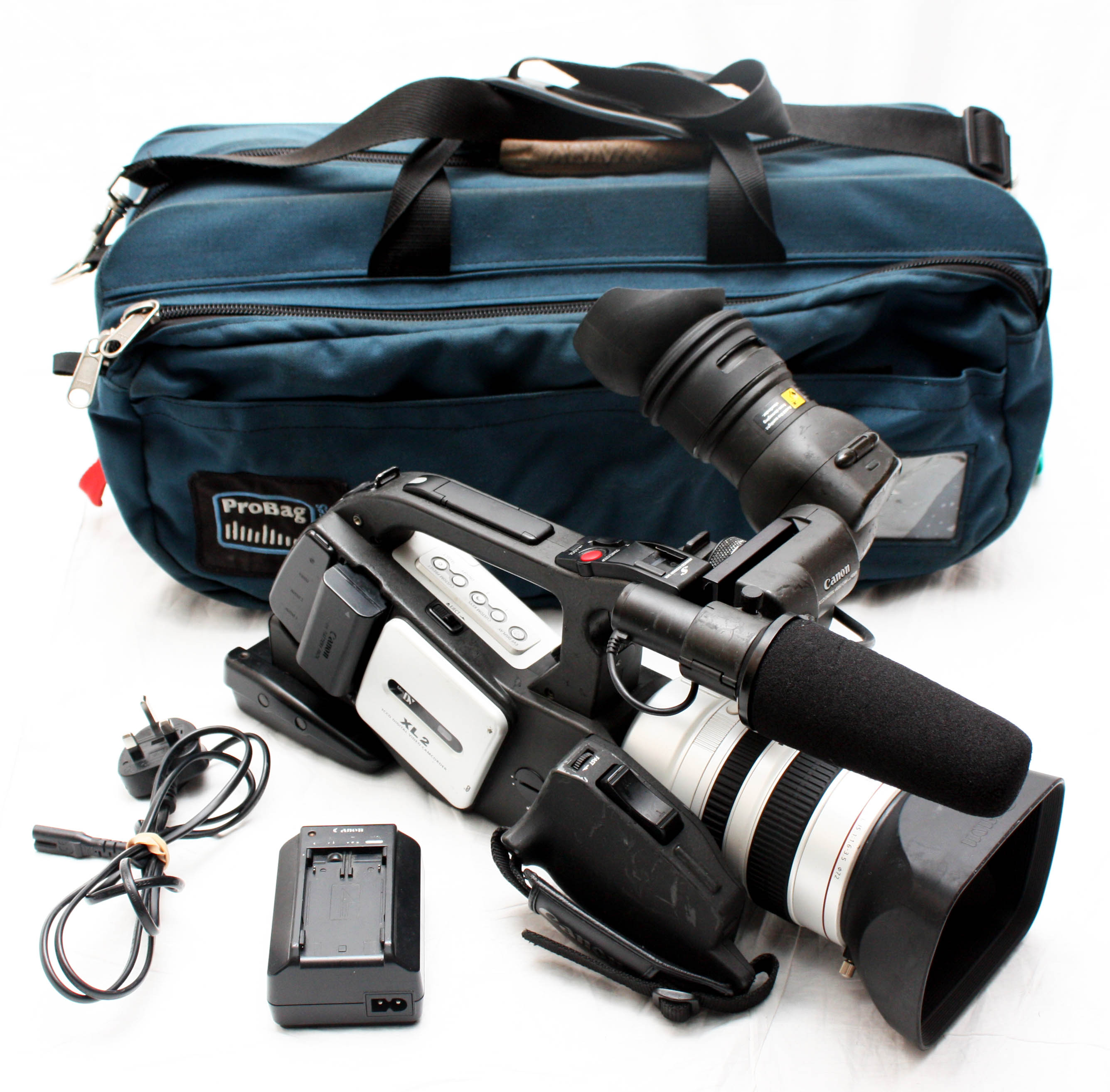 Canon XL2 E Mini DV Camcorder w/ 5.4-108mm Lens + Probag Case. Fully Working