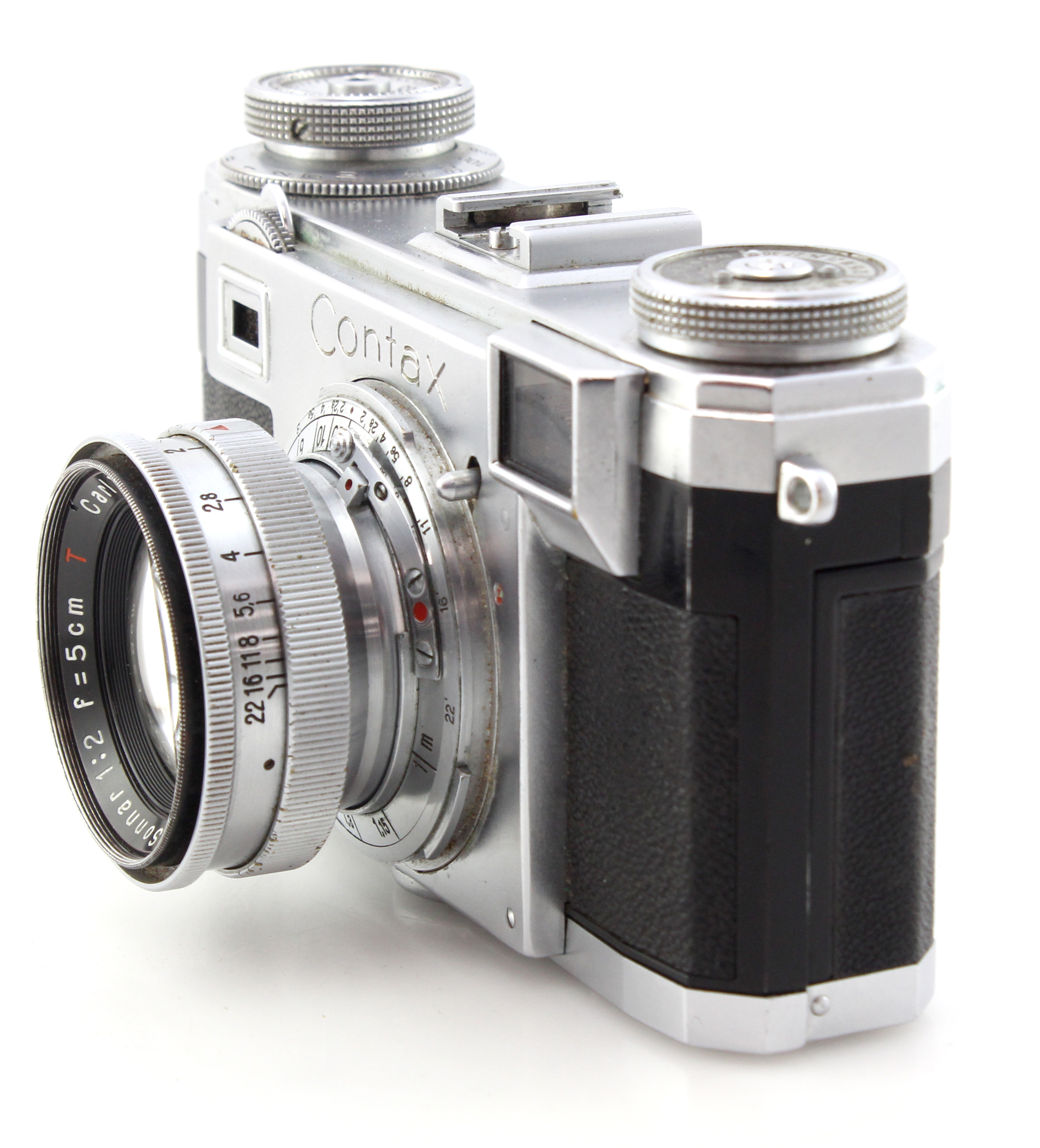 Contax IIa Color Dial 35mm Rangefinder w/ Carl Zeiss 50mm F2 Sonnar Lens - Image 3