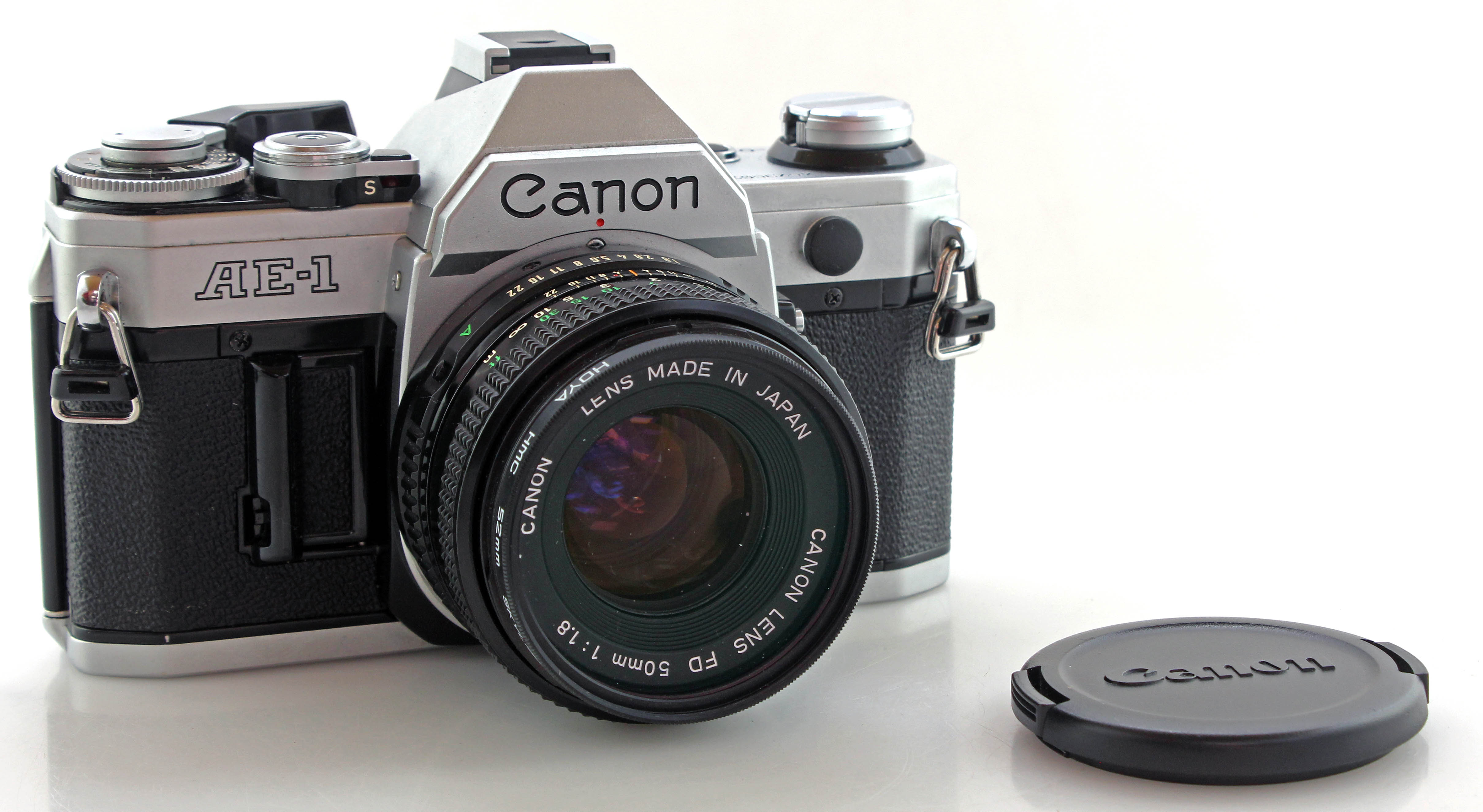 Canon AE-1 AE1 35mm SLR Film Camera w/ 50mm f1.8 FD Standard Prime Lens