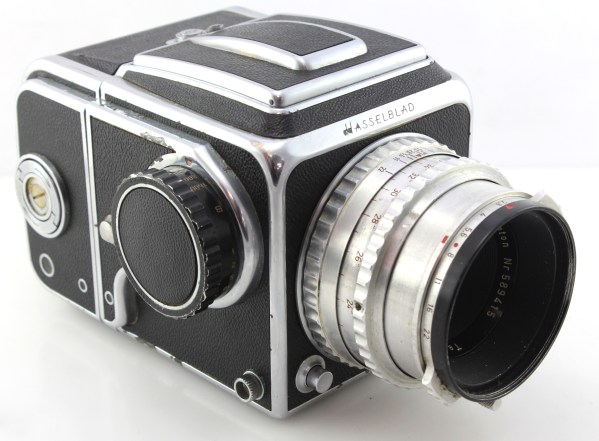 Hasselblad 1000F 6x6 Medium Format SLR Camera With 80mm Zeiss Opton Lens Tessar Lens